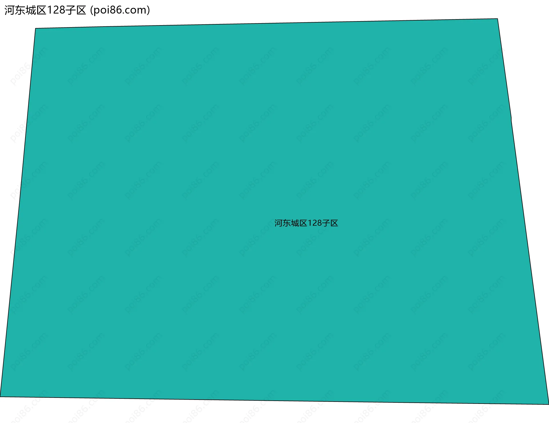河东城区128子区边界地图