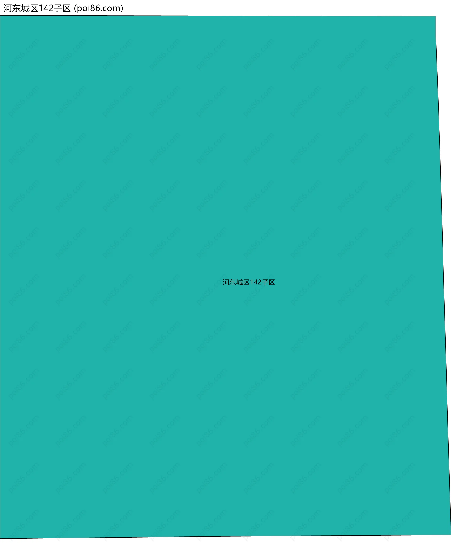 河东城区142子区边界地图
