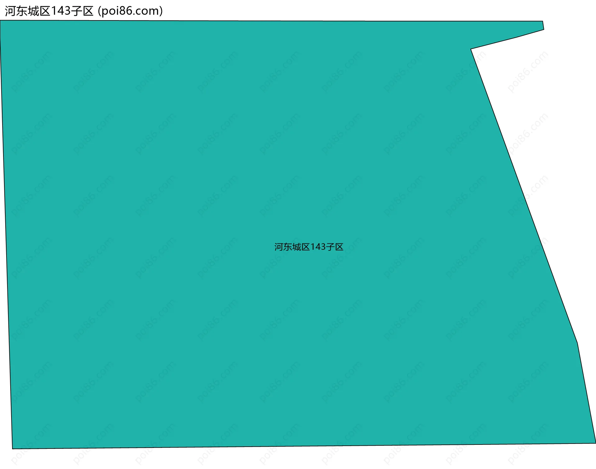 河东城区143子区边界地图