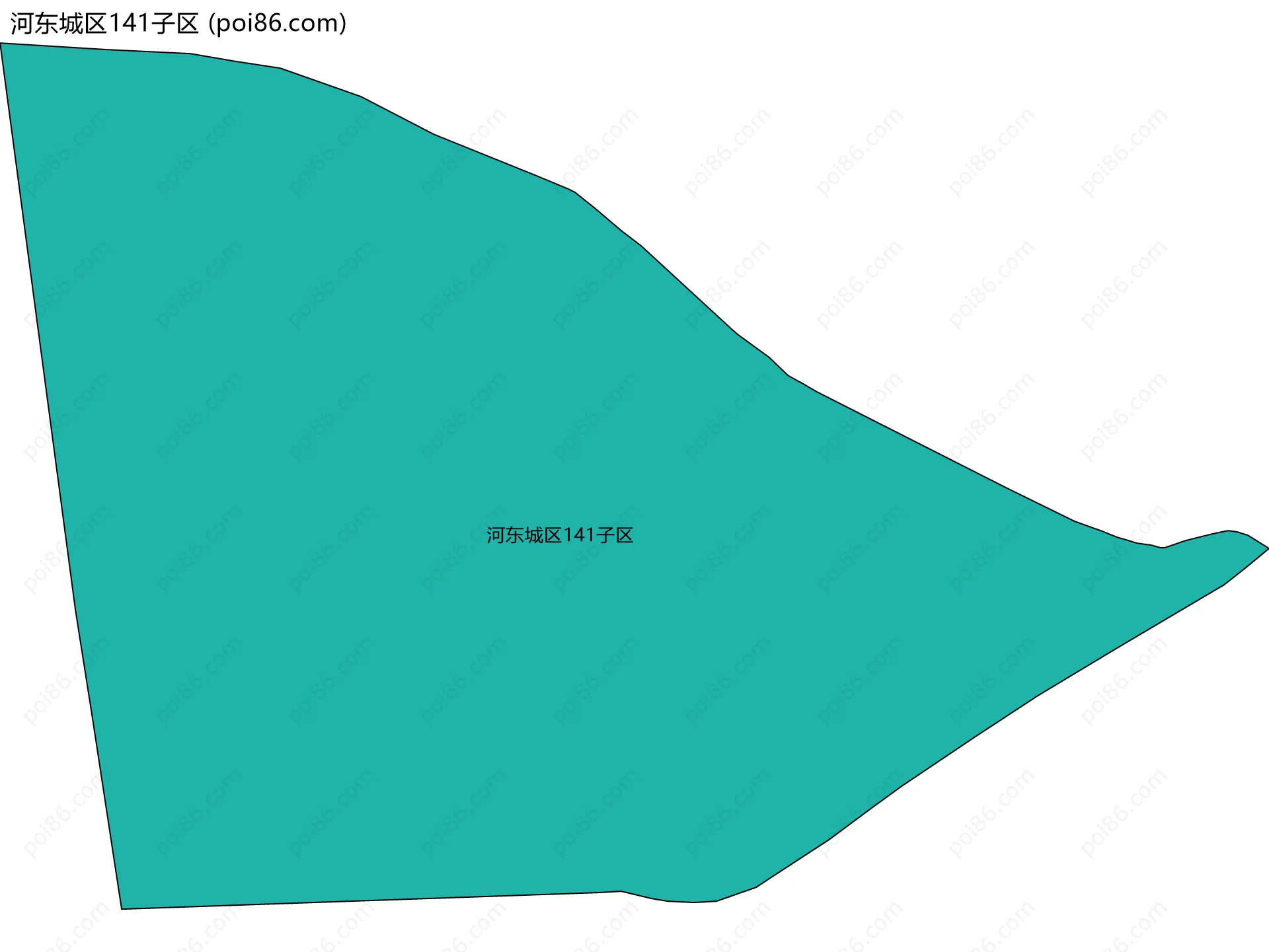 河东城区141子区边界地图