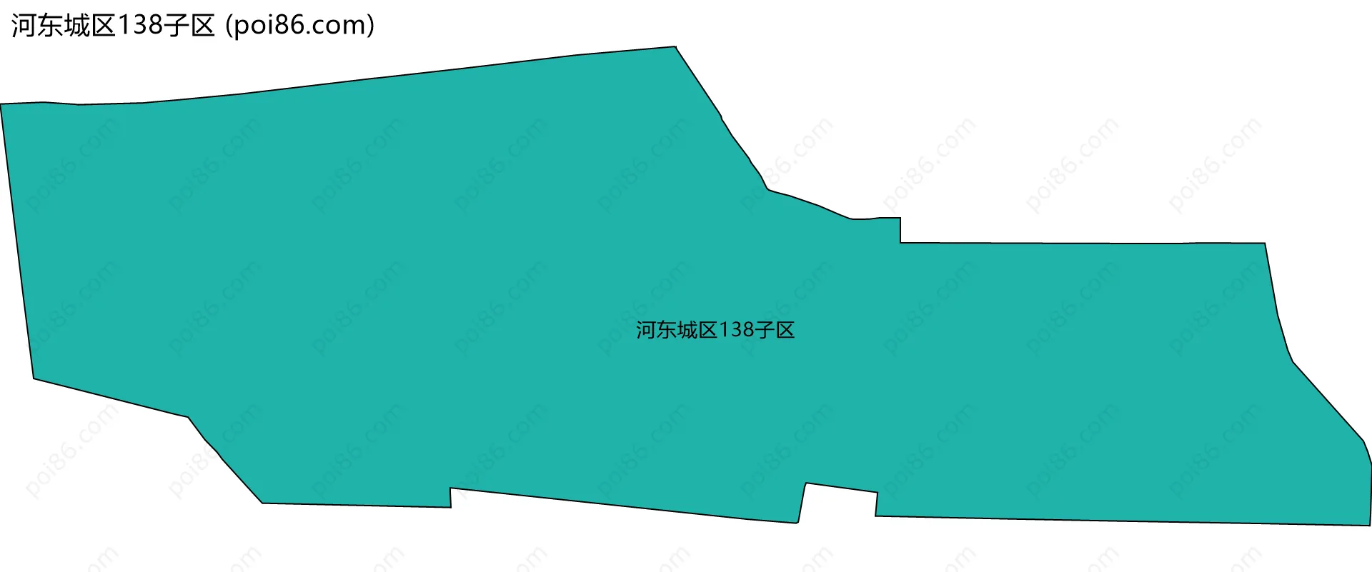 河东城区138子区边界地图