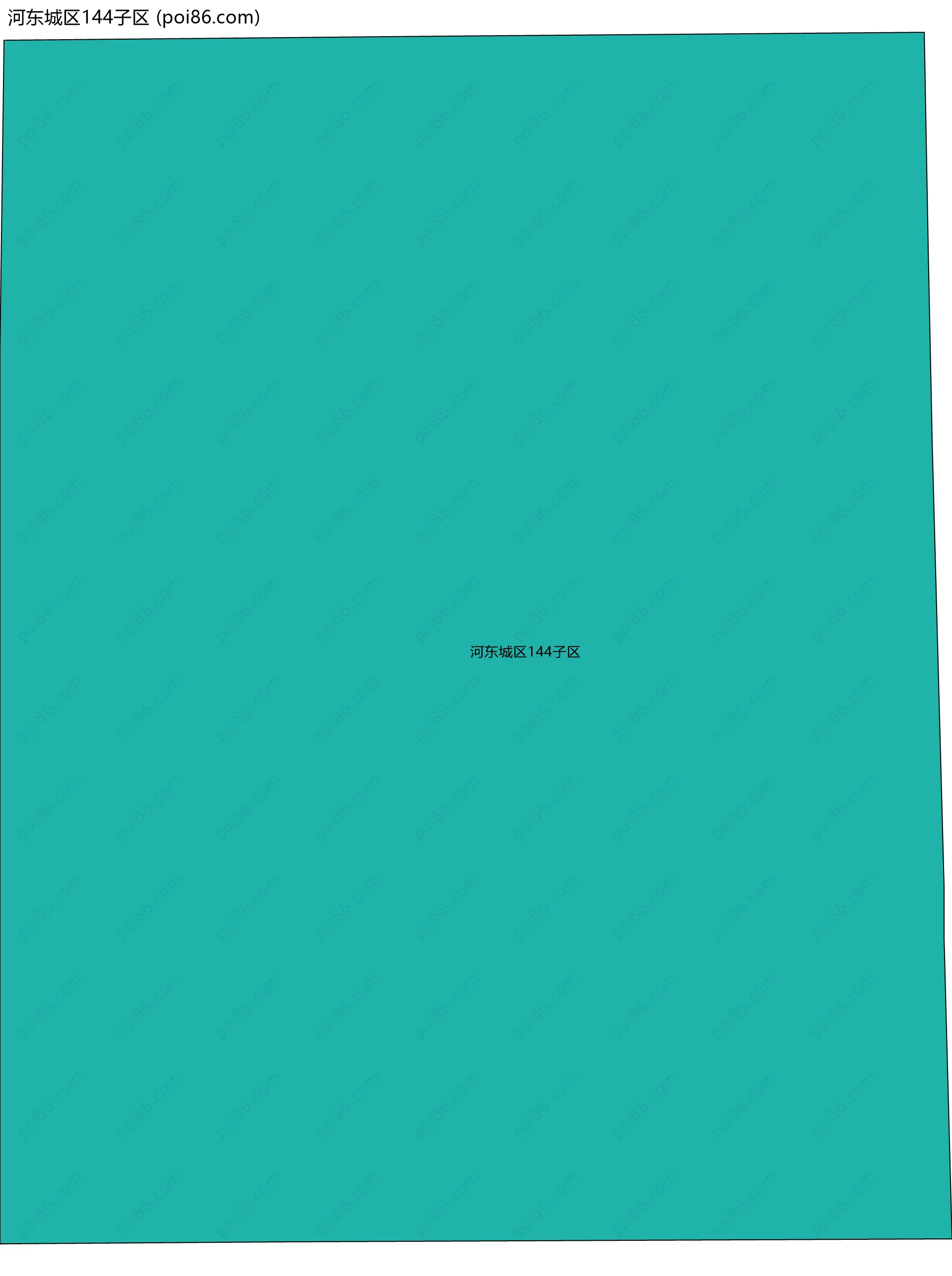 河东城区144子区边界地图