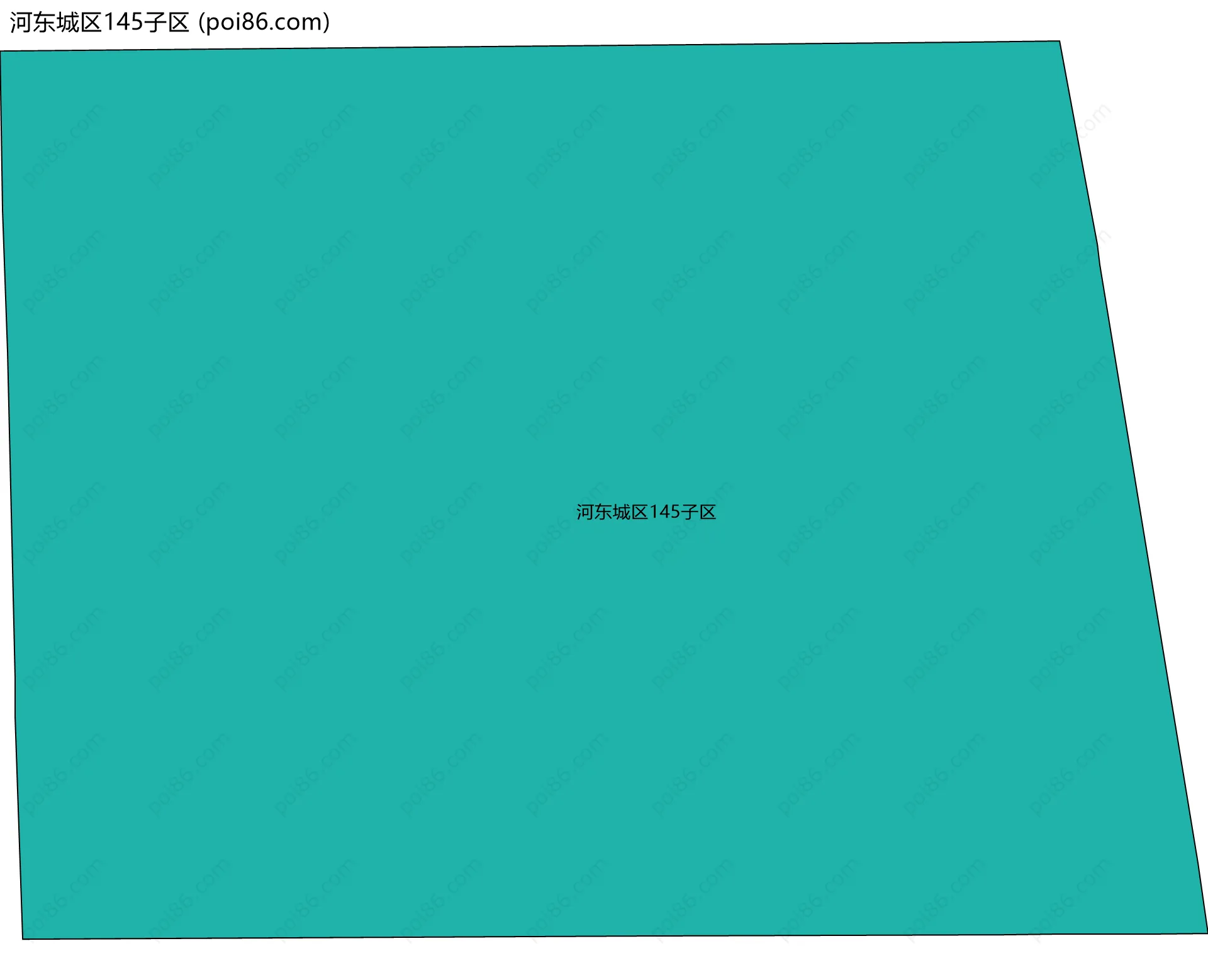 河东城区145子区边界地图