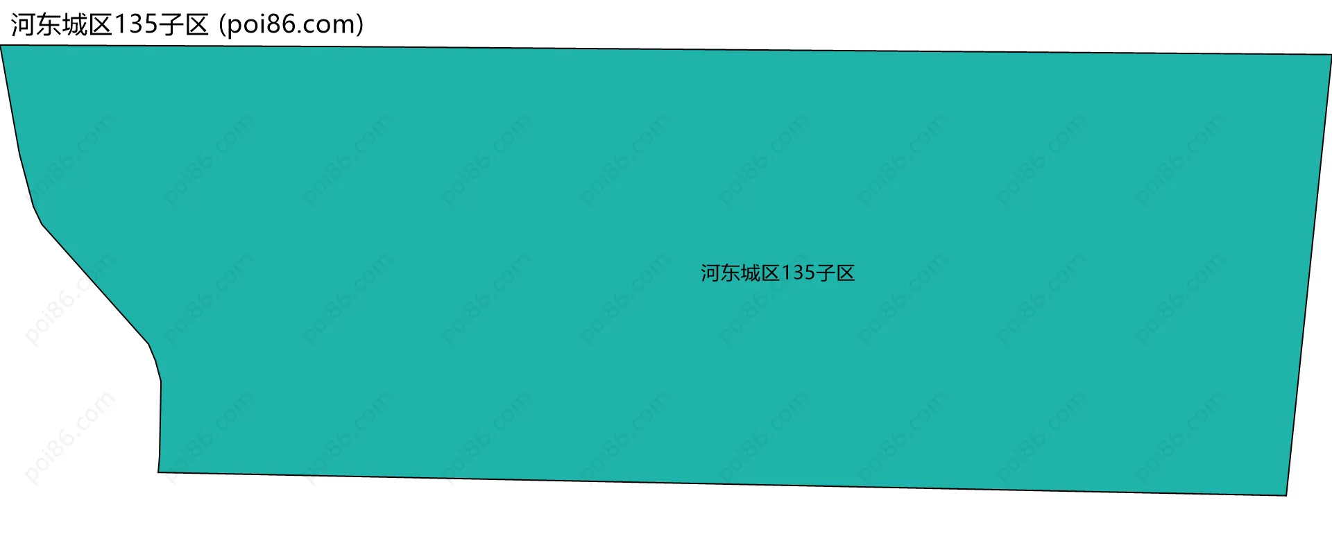 河东城区135子区边界地图