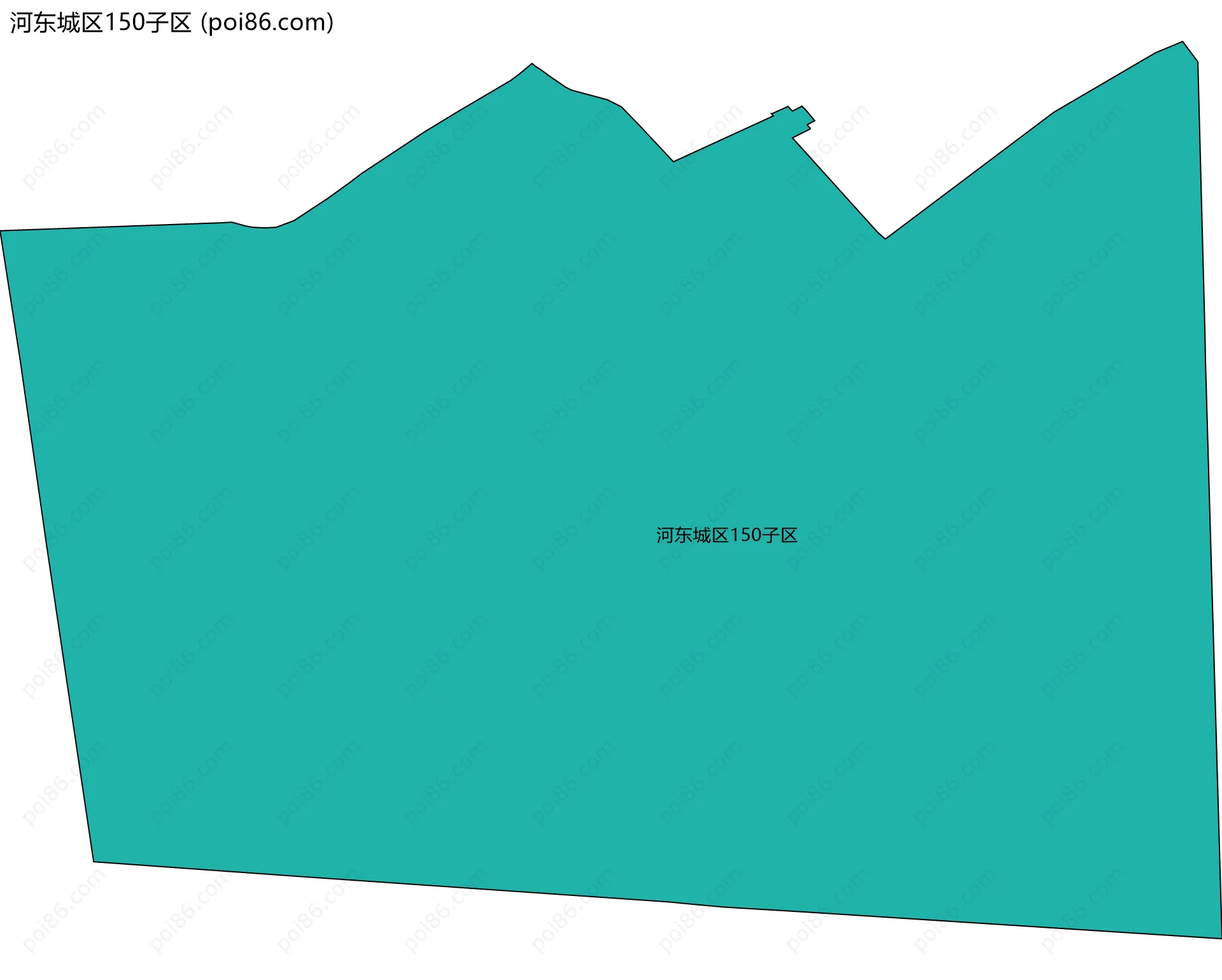 河东城区150子区边界地图