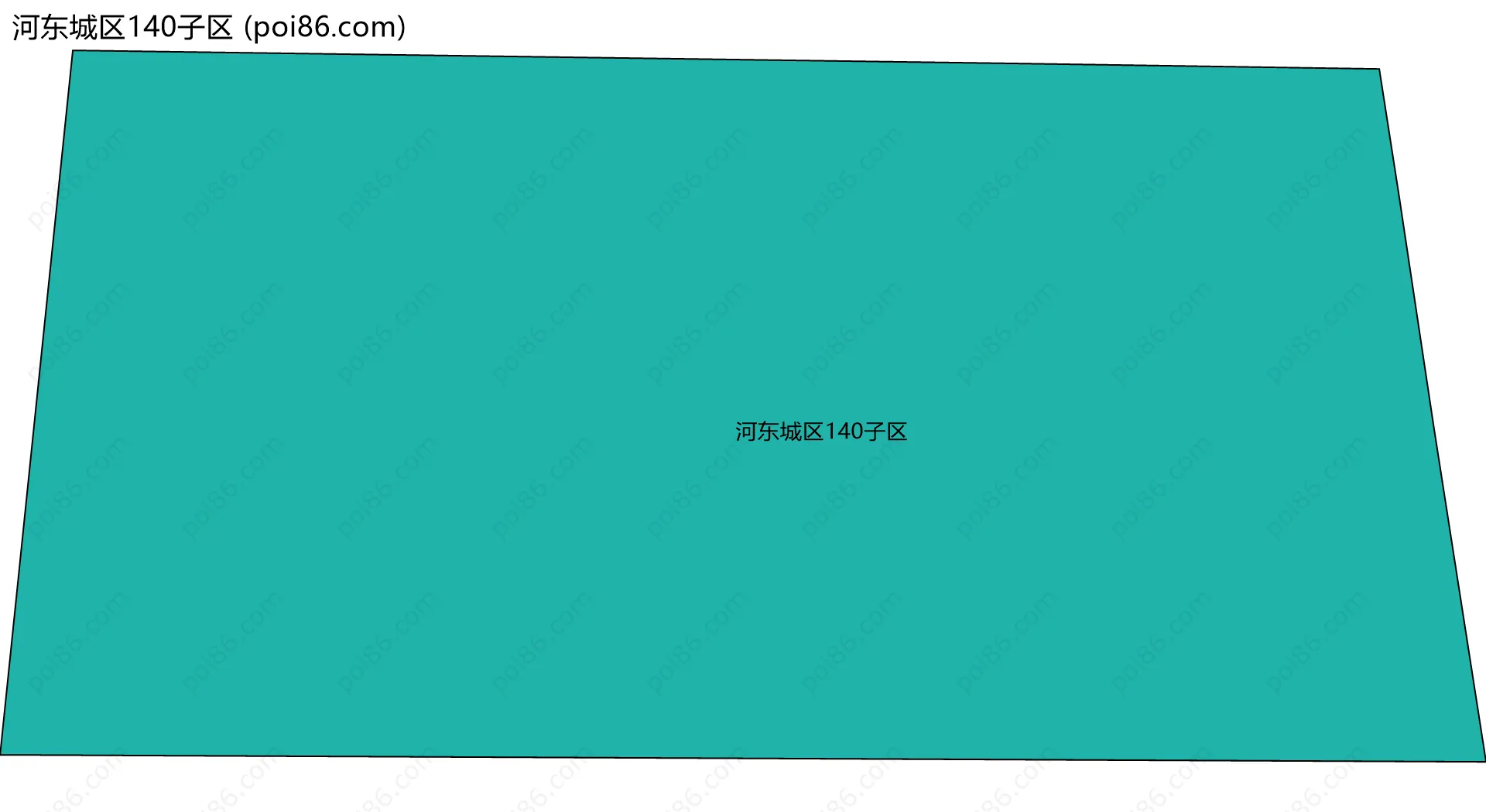 河东城区140子区边界地图