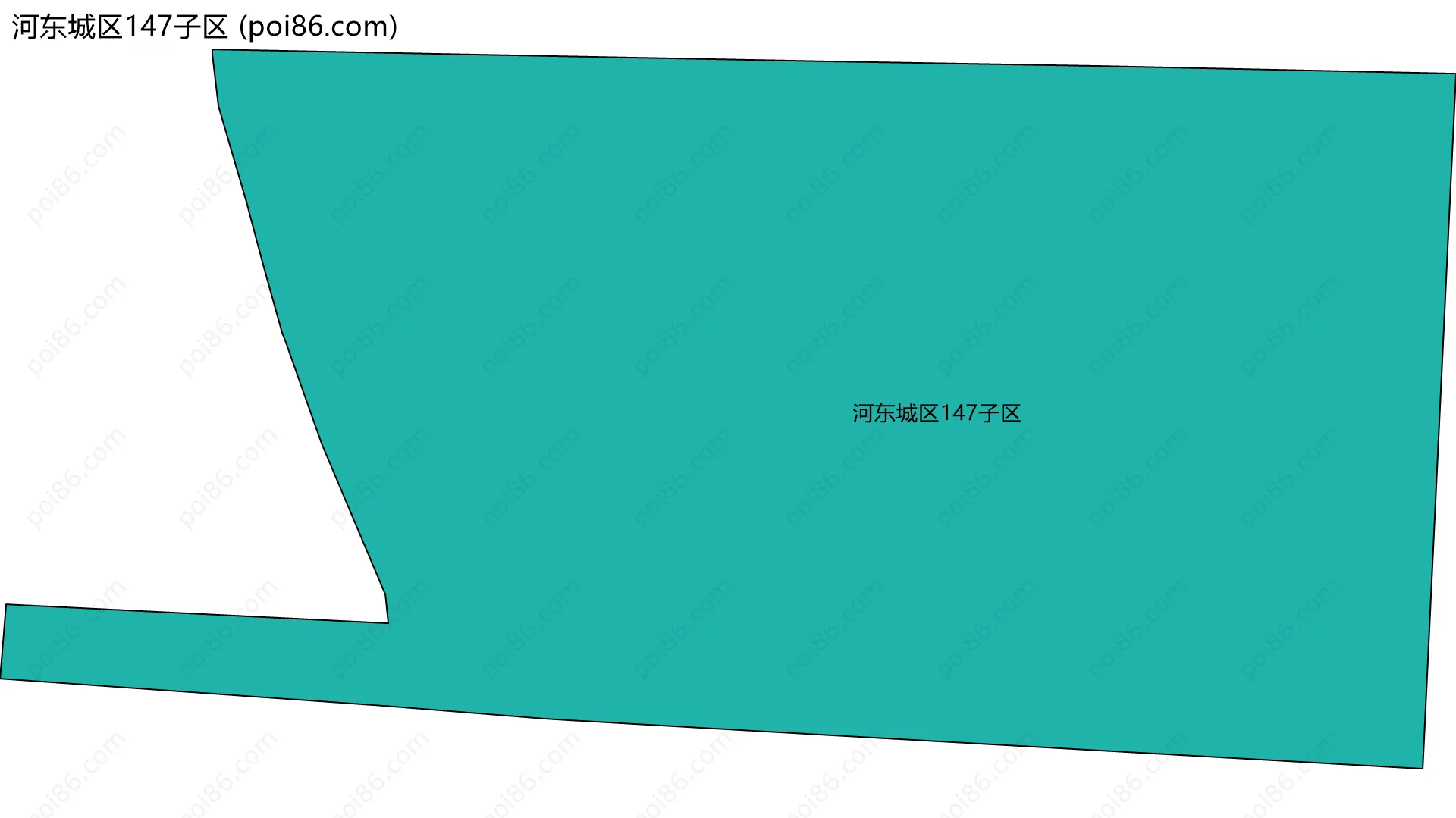 河东城区147子区边界地图