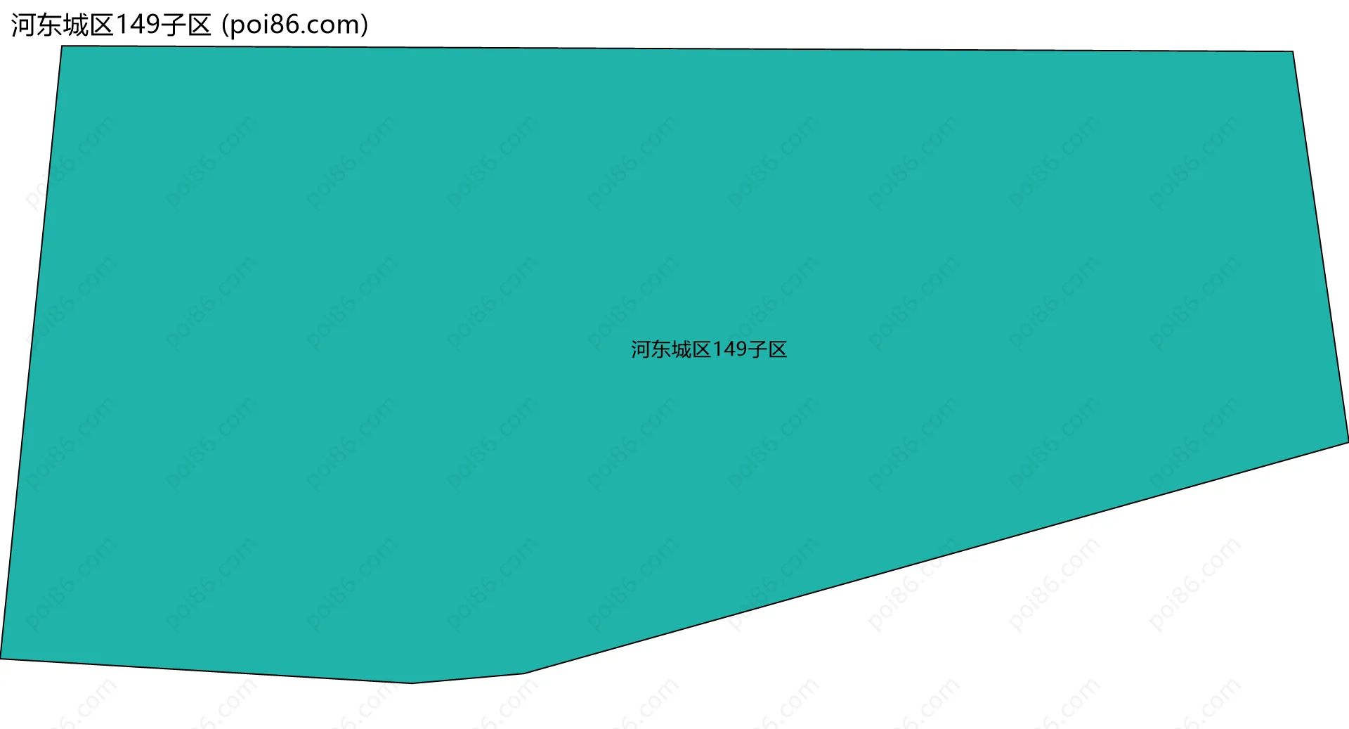 河东城区149子区边界地图