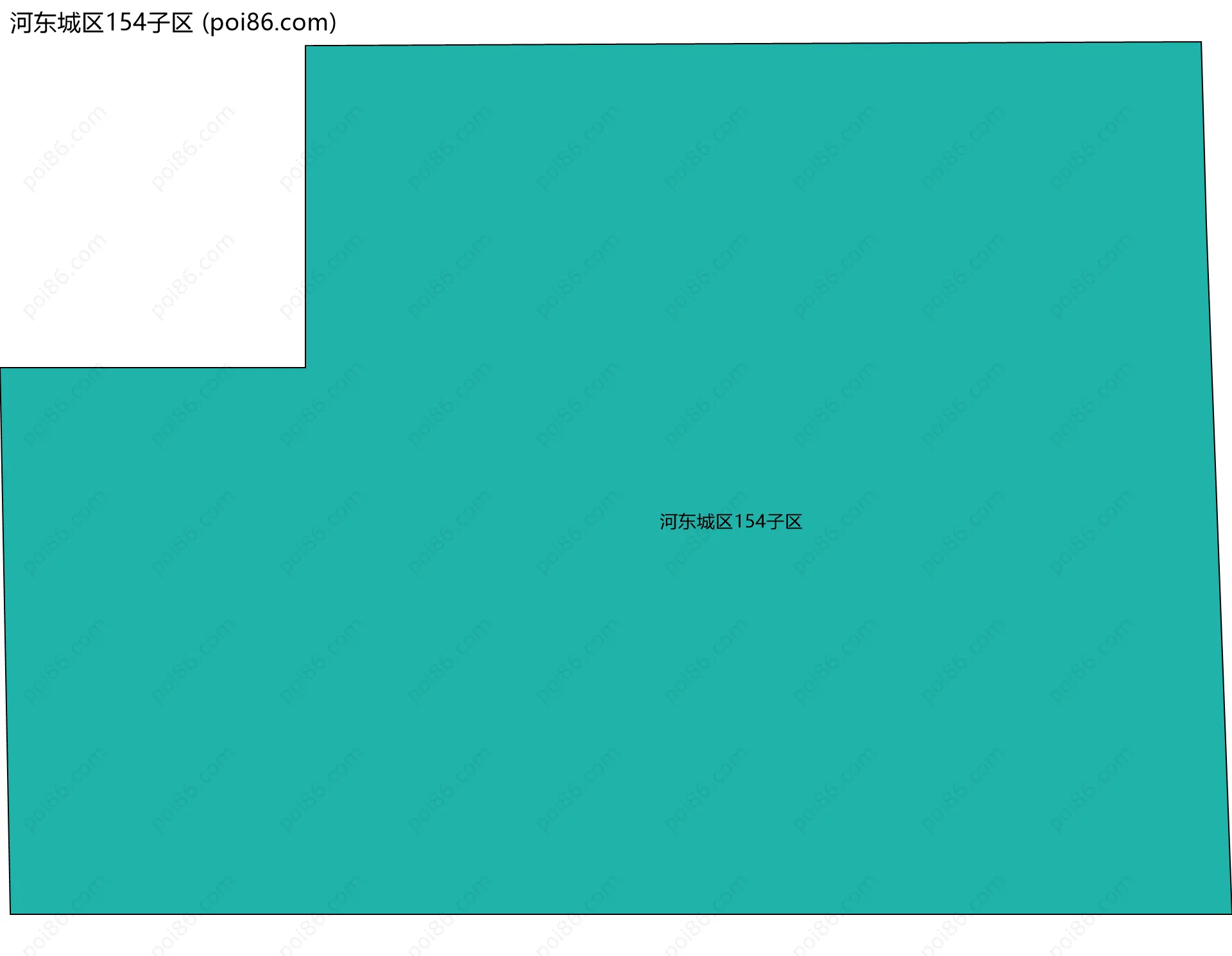 河东城区154子区边界地图