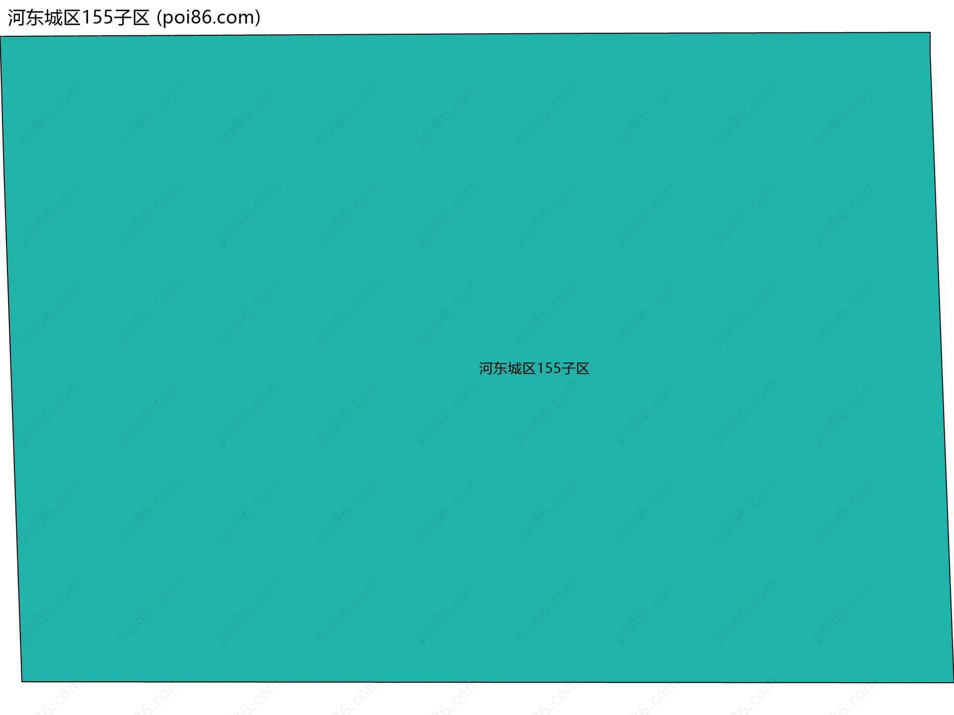 河东城区155子区边界地图