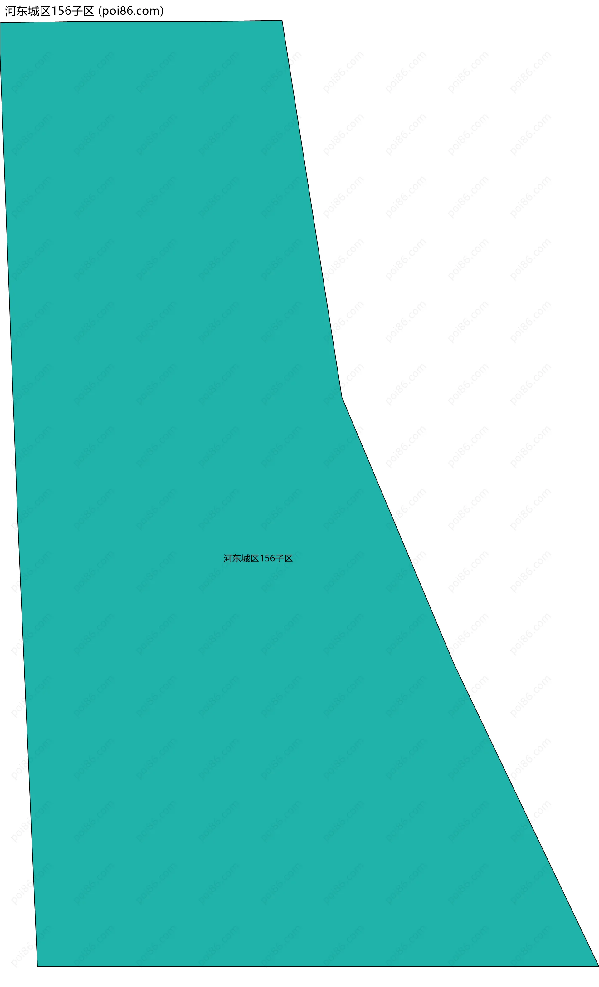 河东城区156子区边界地图