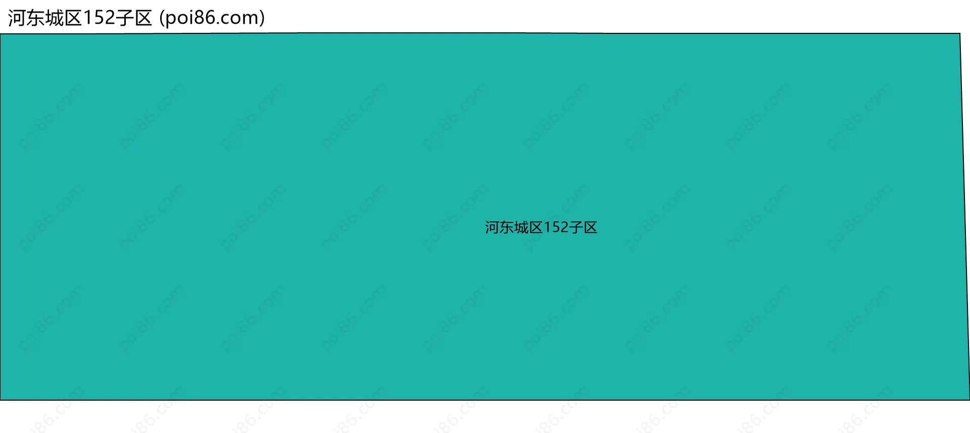 河东城区152子区边界地图