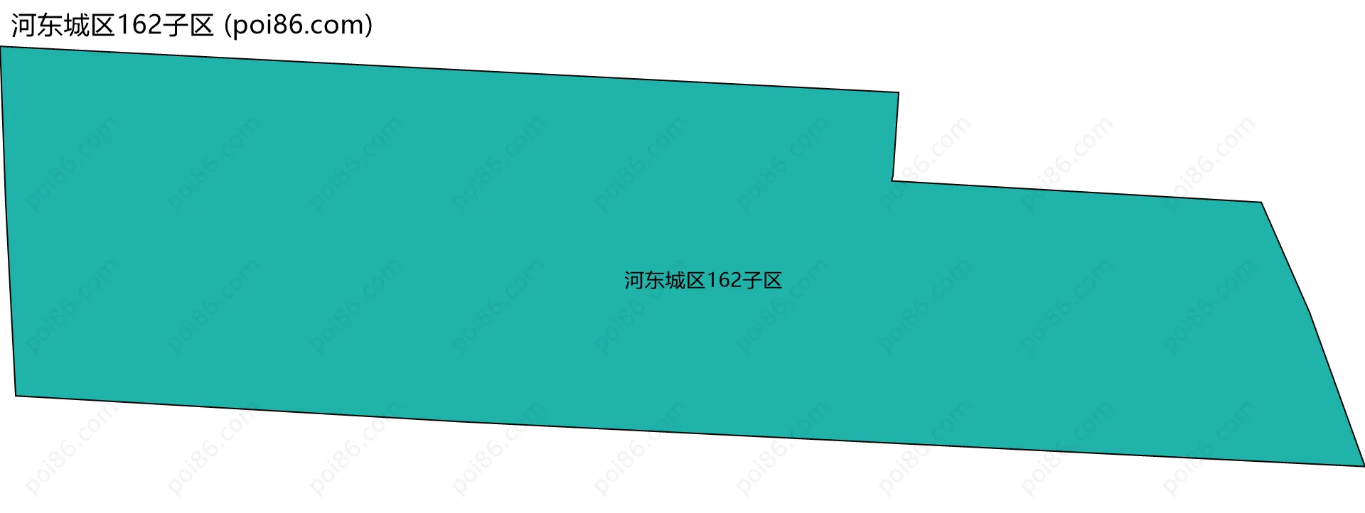 河东城区162子区边界地图