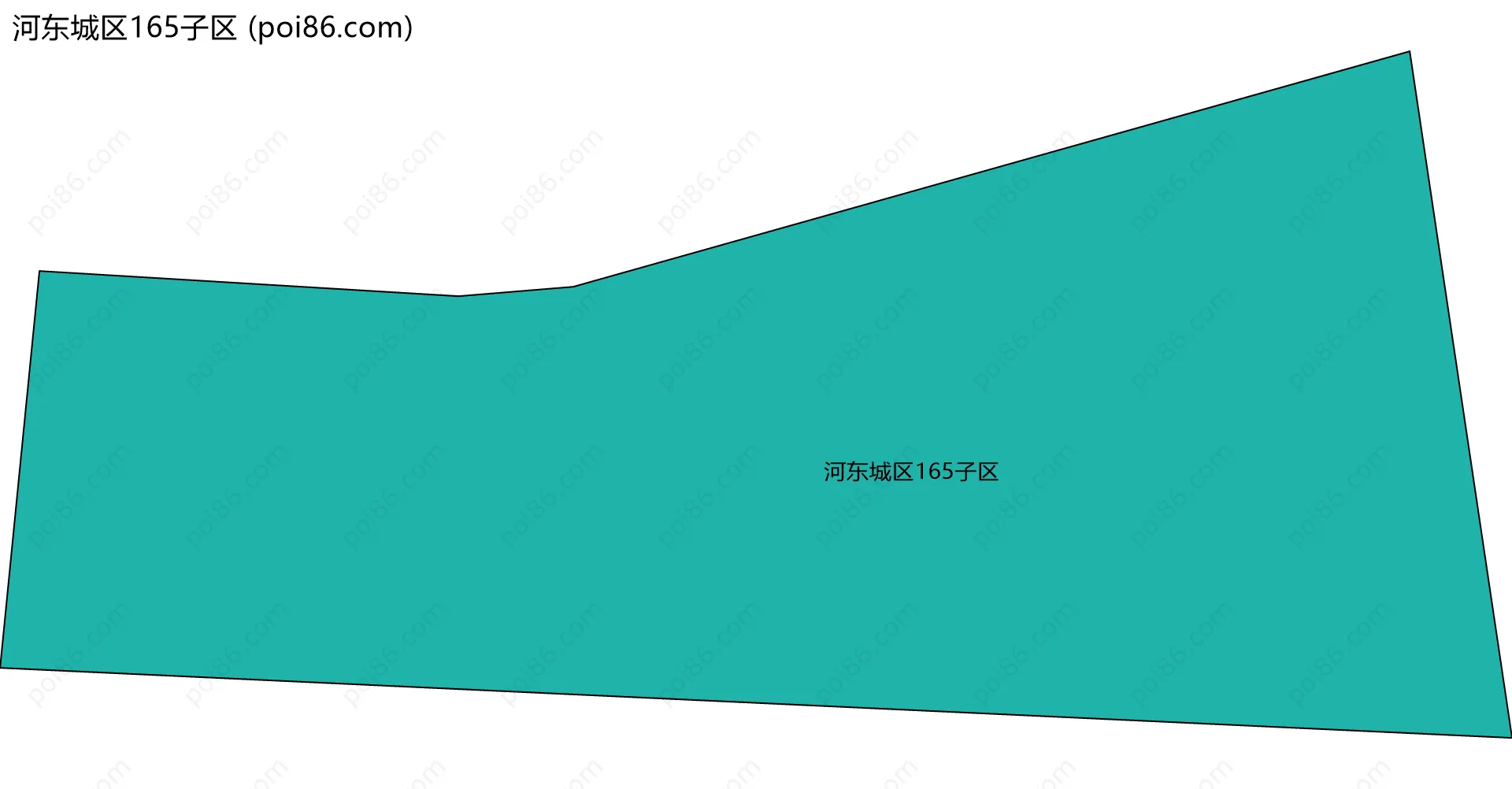 河东城区165子区边界地图