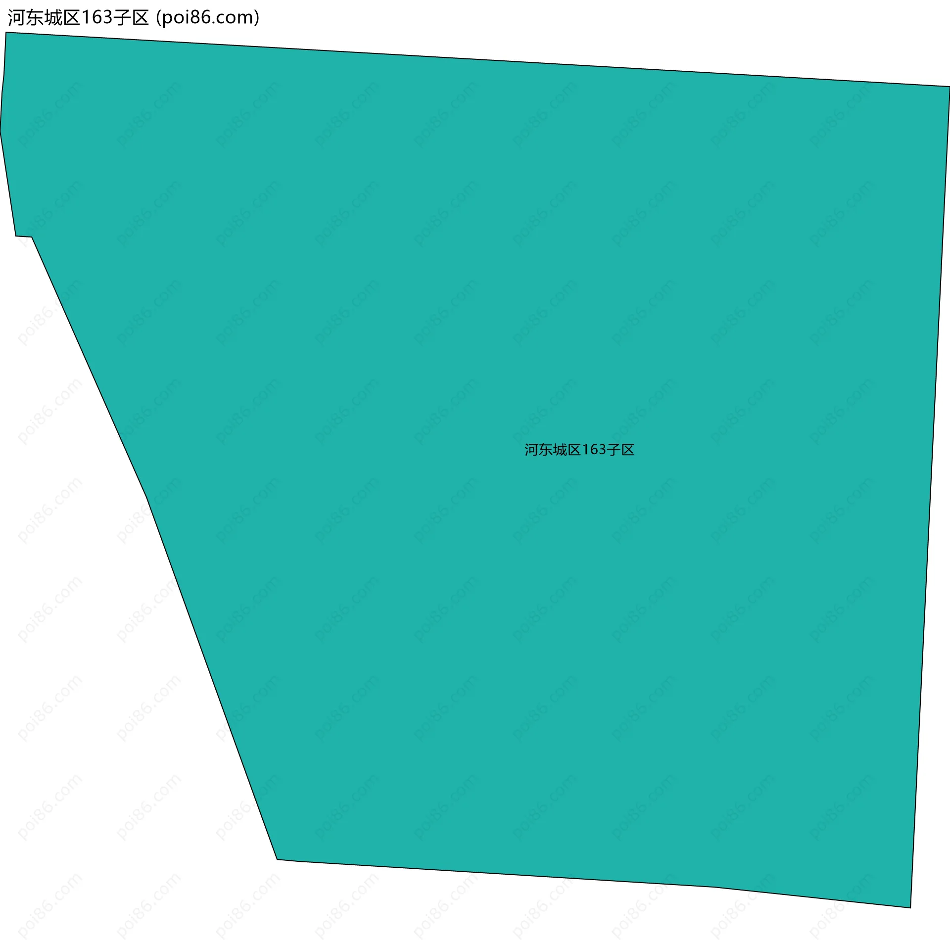河东城区163子区边界地图