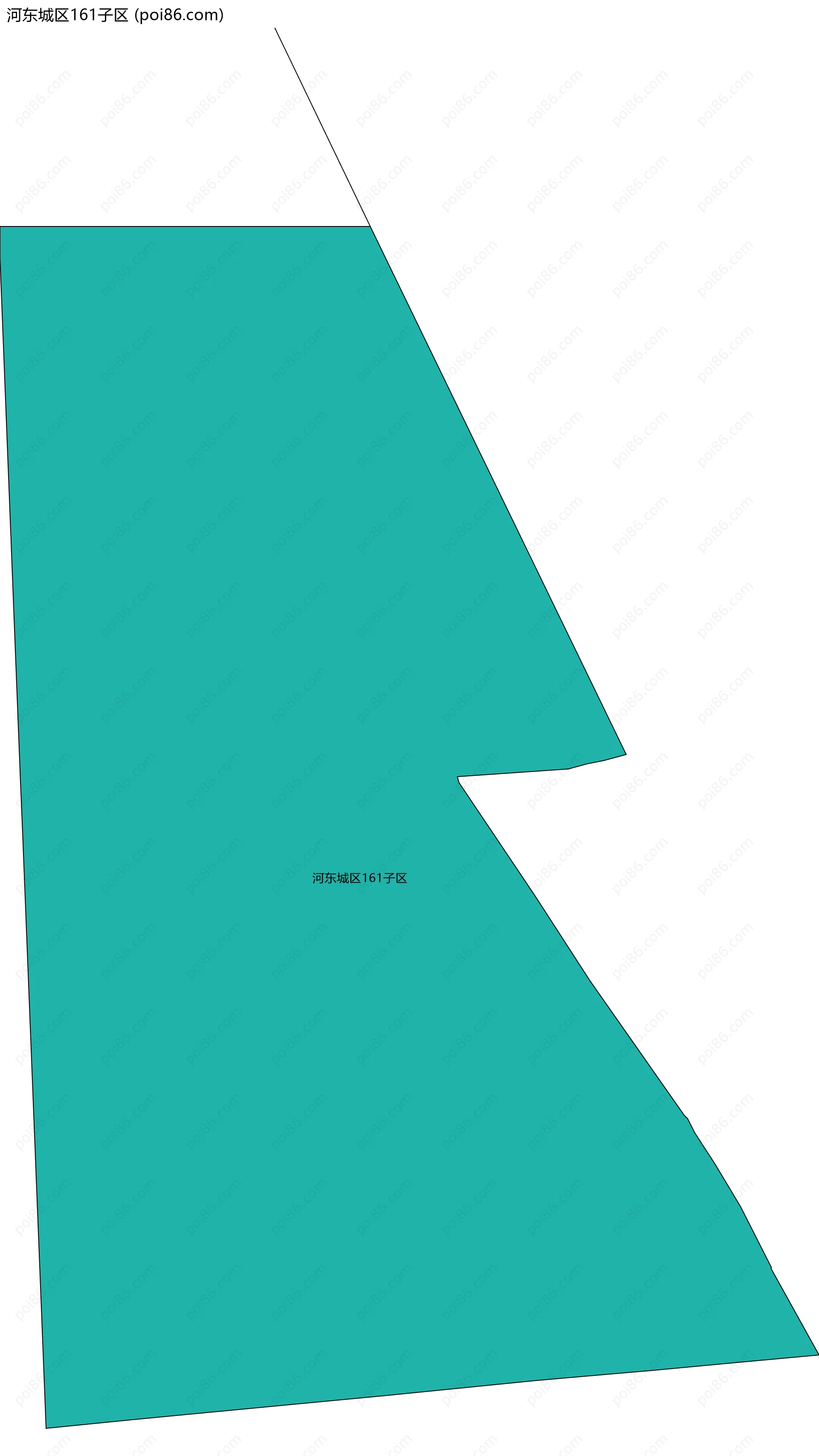 河东城区161子区边界地图