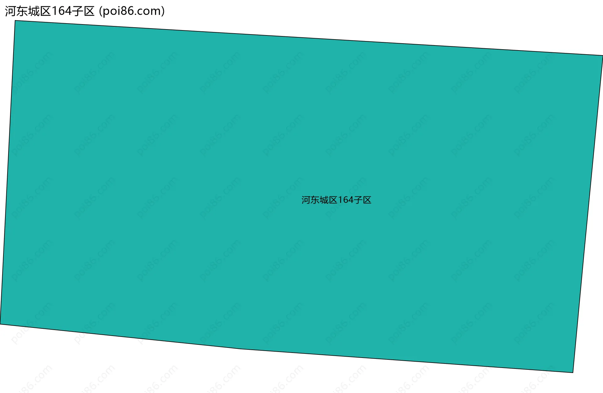 河东城区164子区边界地图