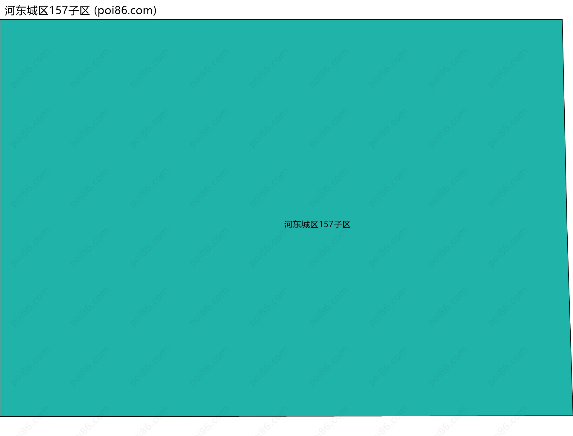河东城区157子区边界地图