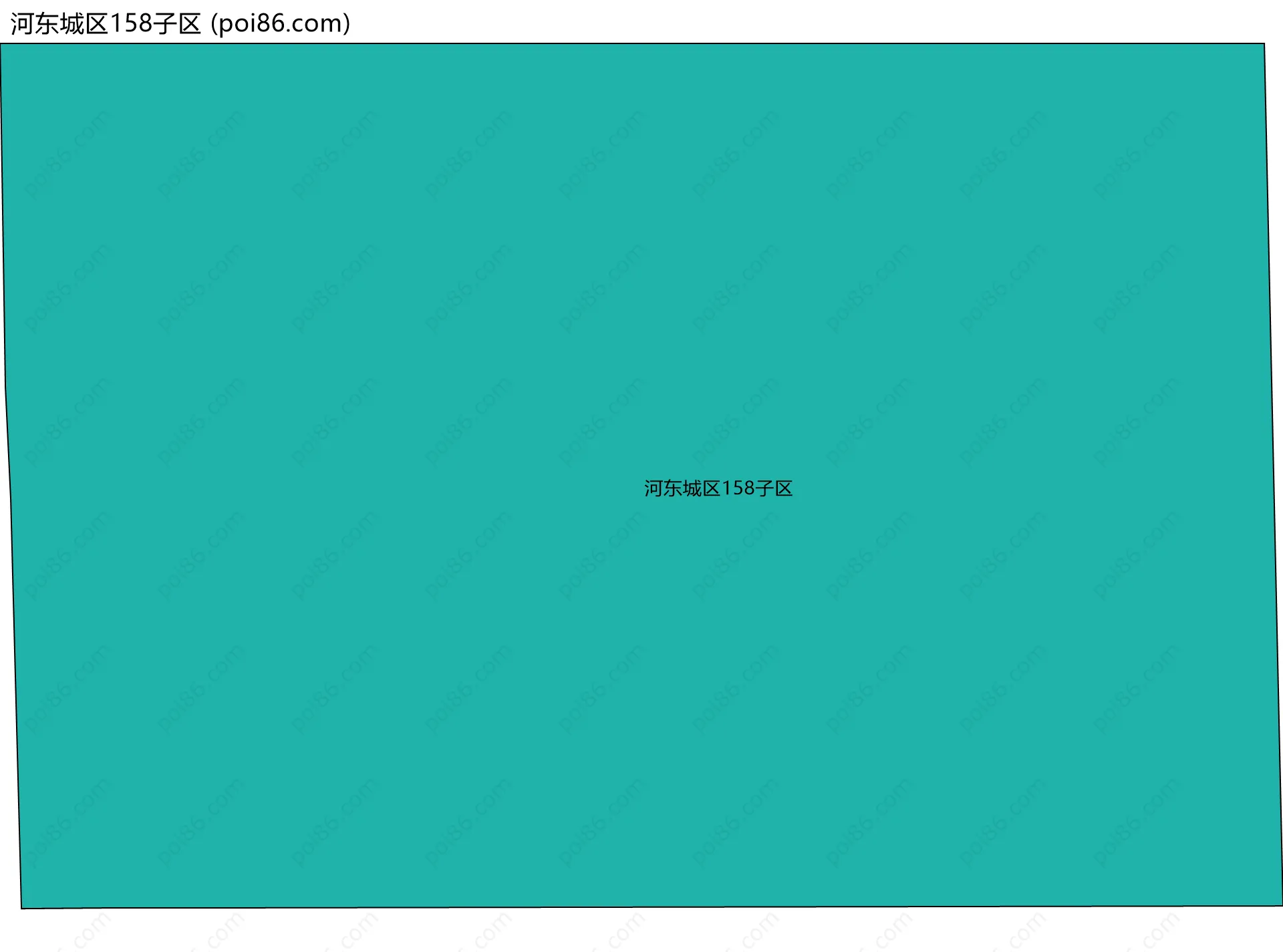 河东城区158子区边界地图