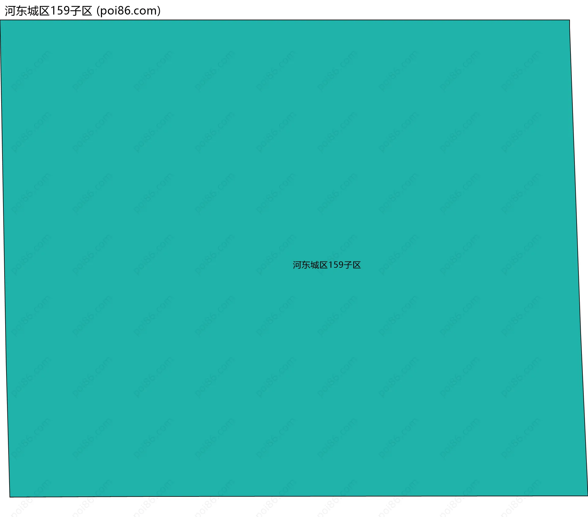 河东城区159子区边界地图