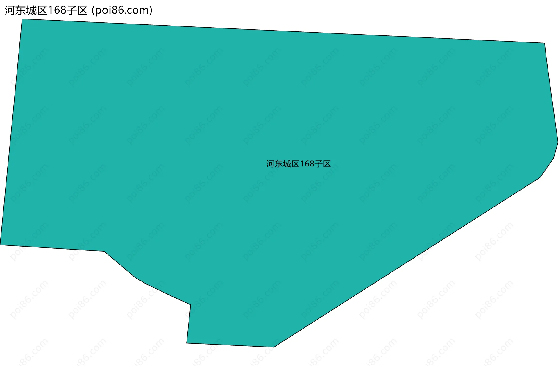 河东城区168子区边界地图