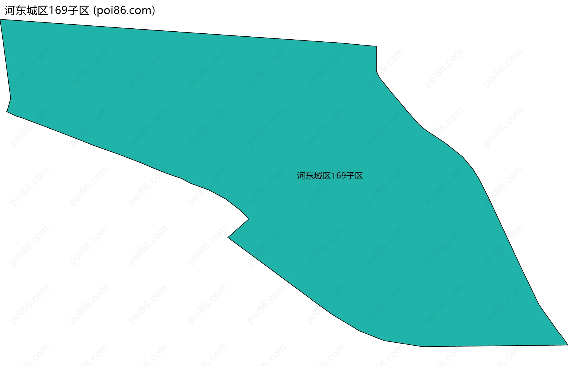 河东城区169子区边界地图