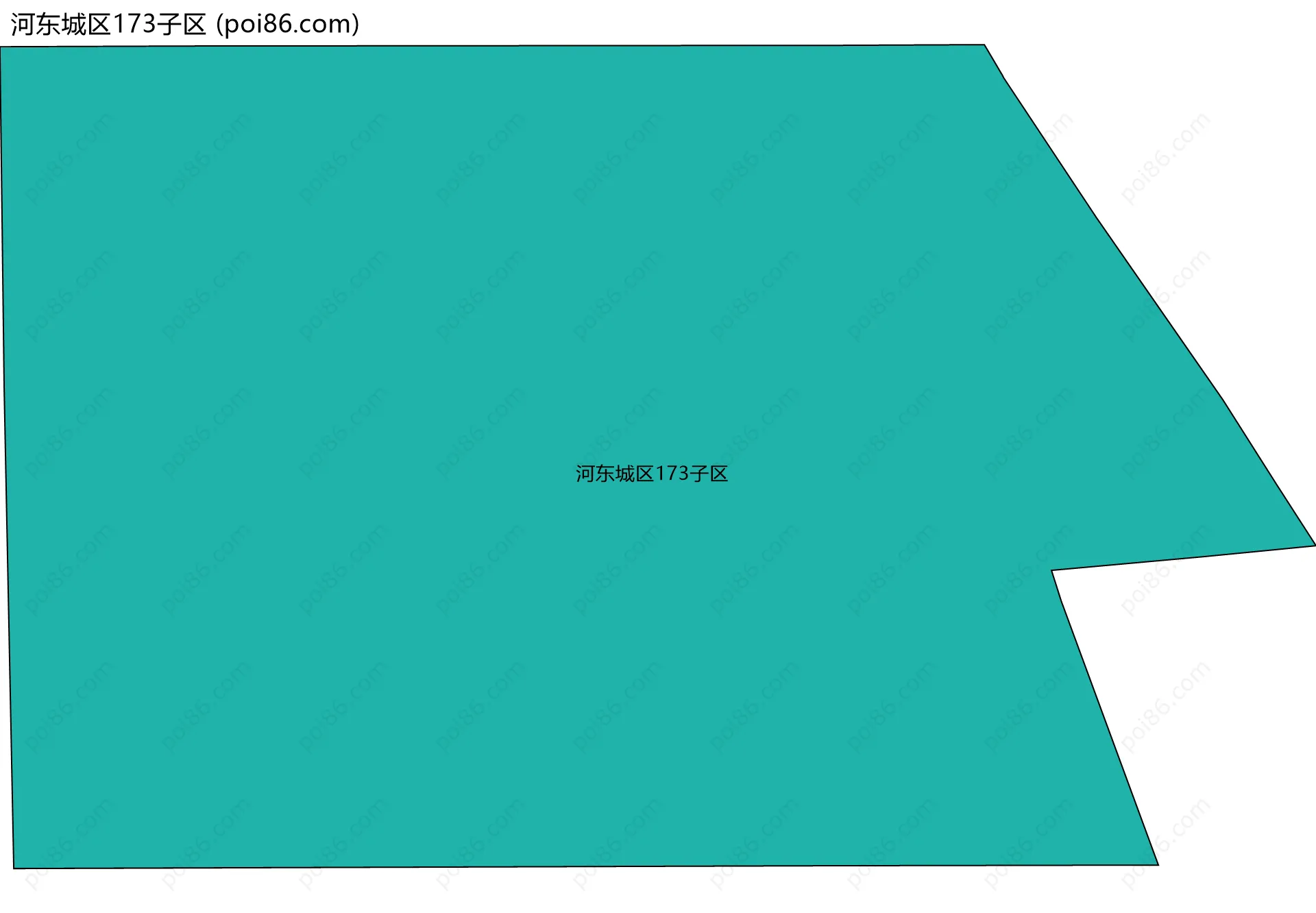 河东城区173子区边界地图