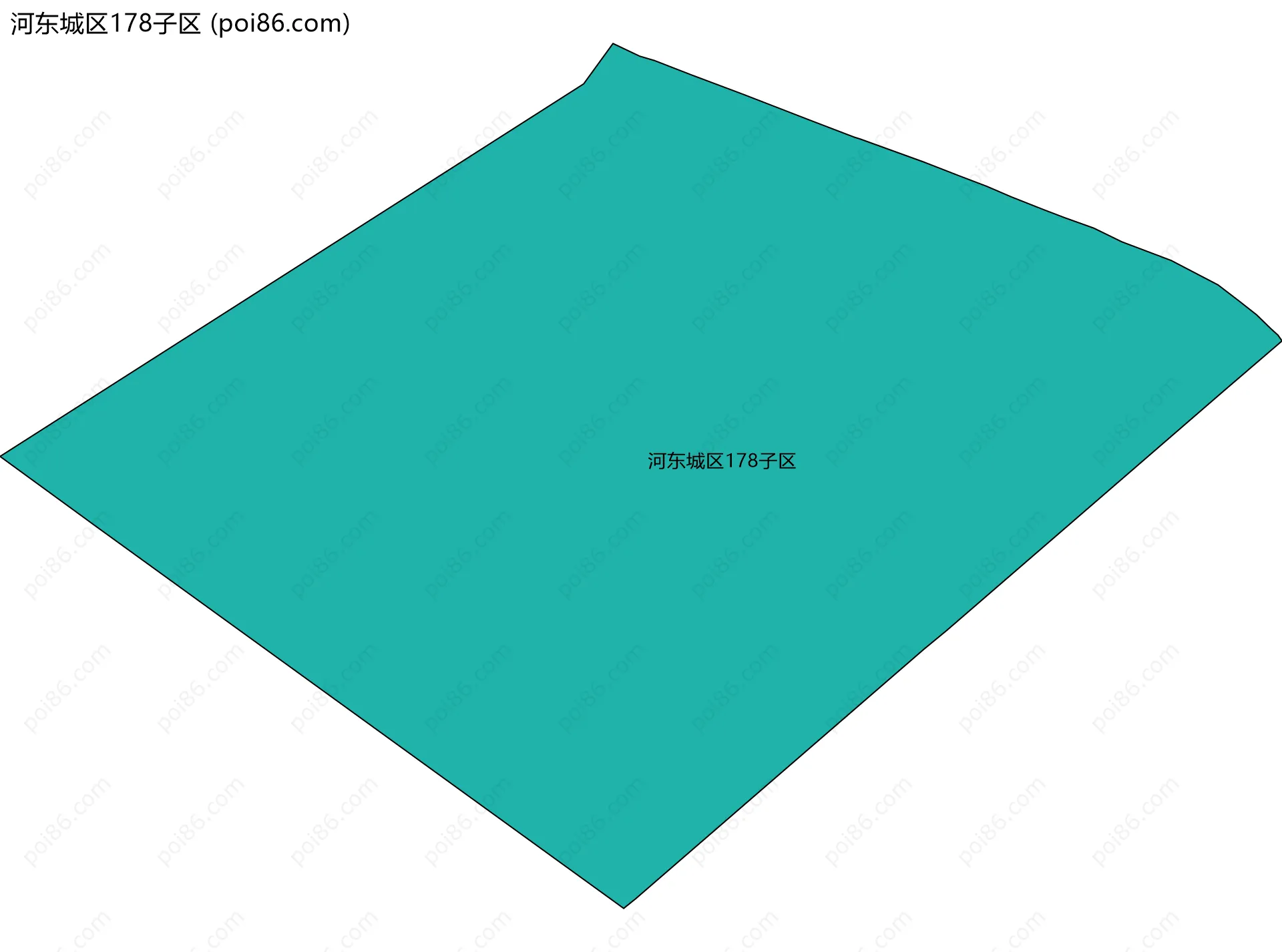 河东城区178子区边界地图