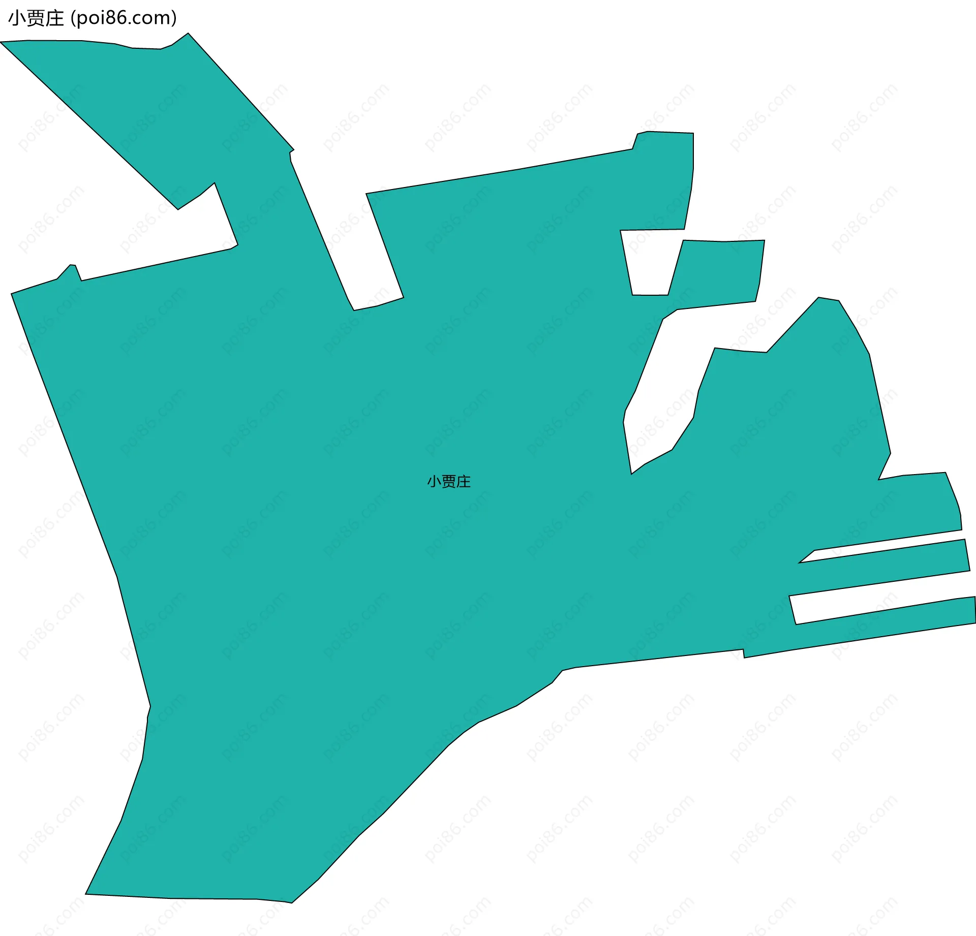 小贾庄边界地图