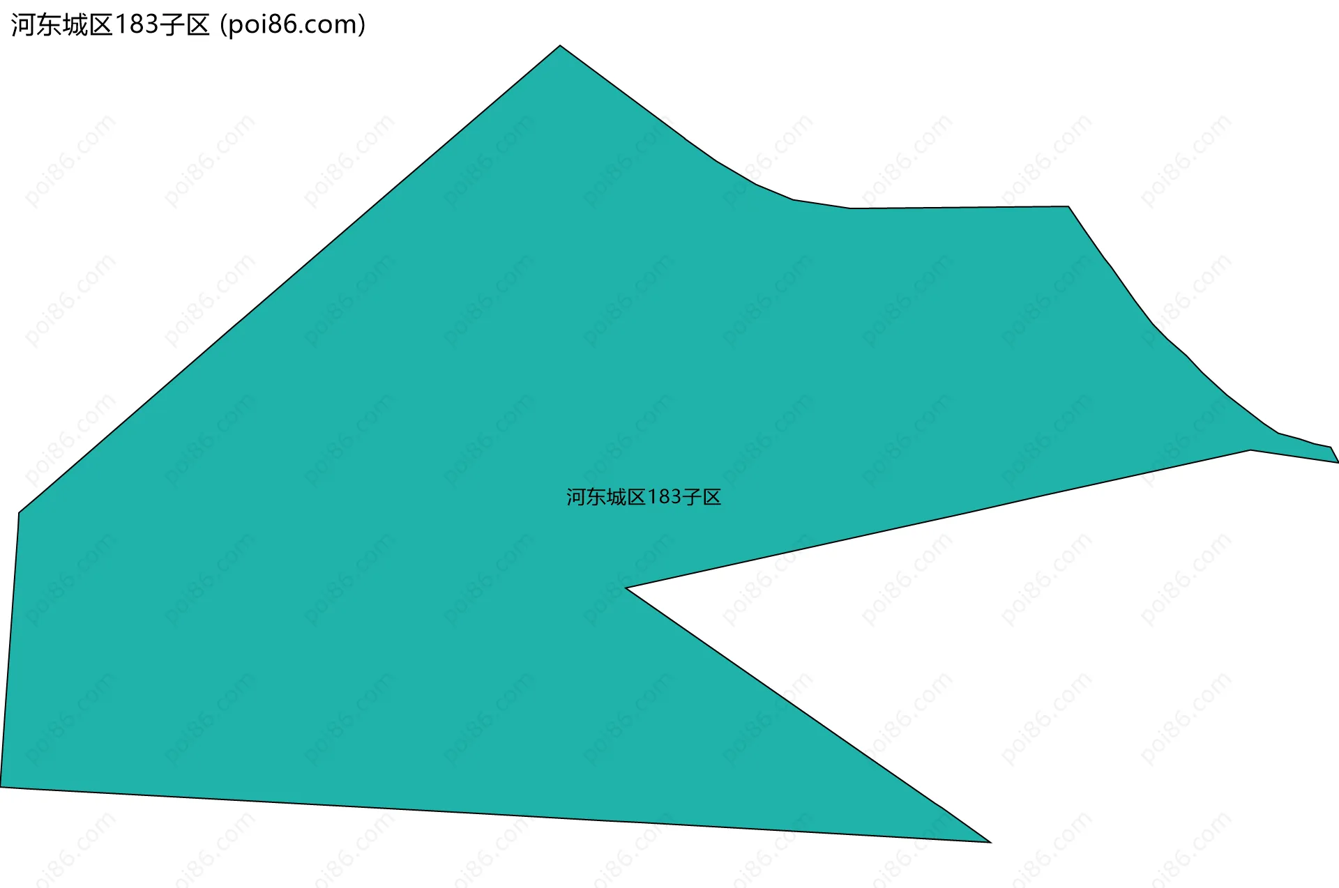 河东城区183子区边界地图