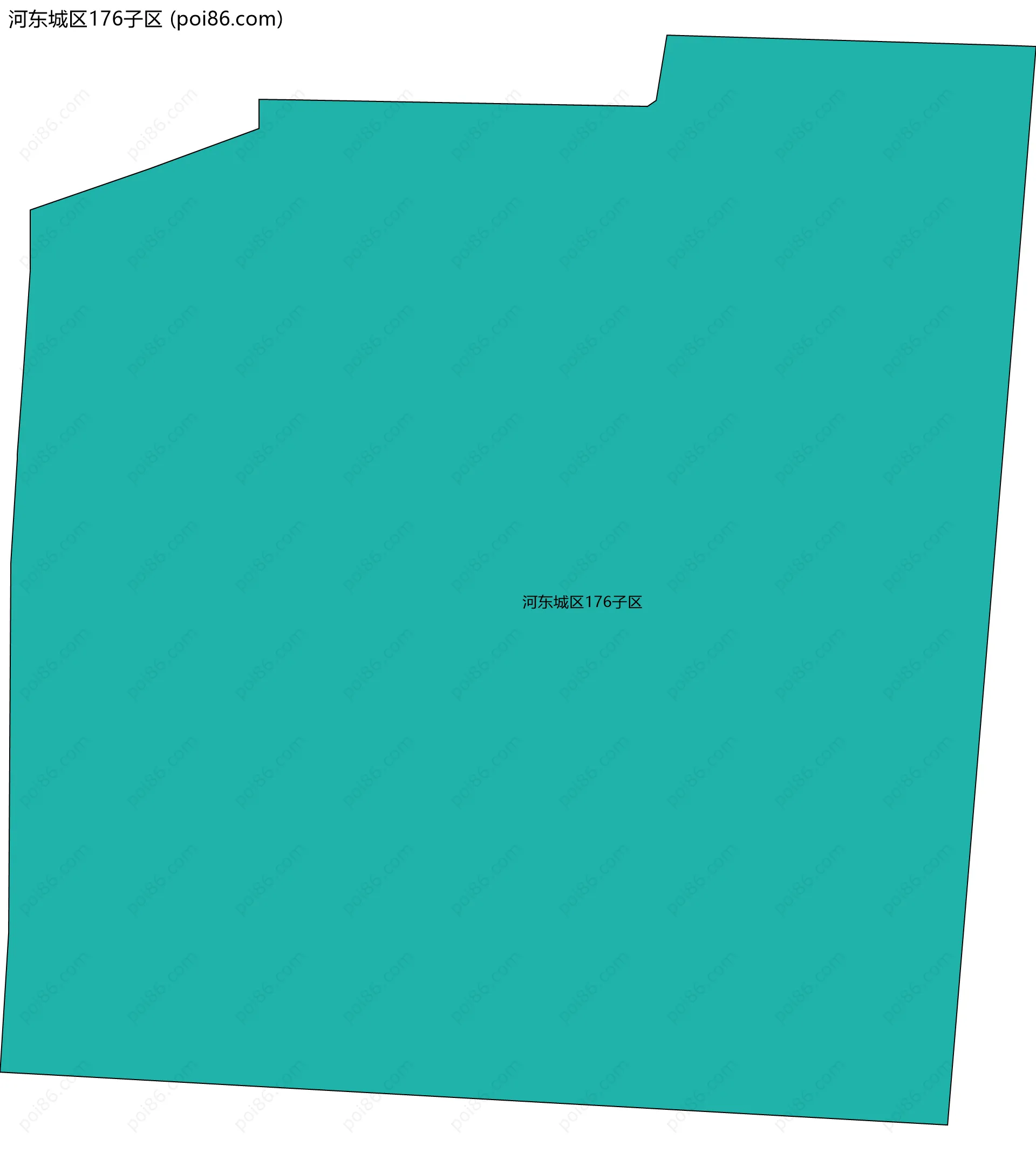 河东城区176子区边界地图