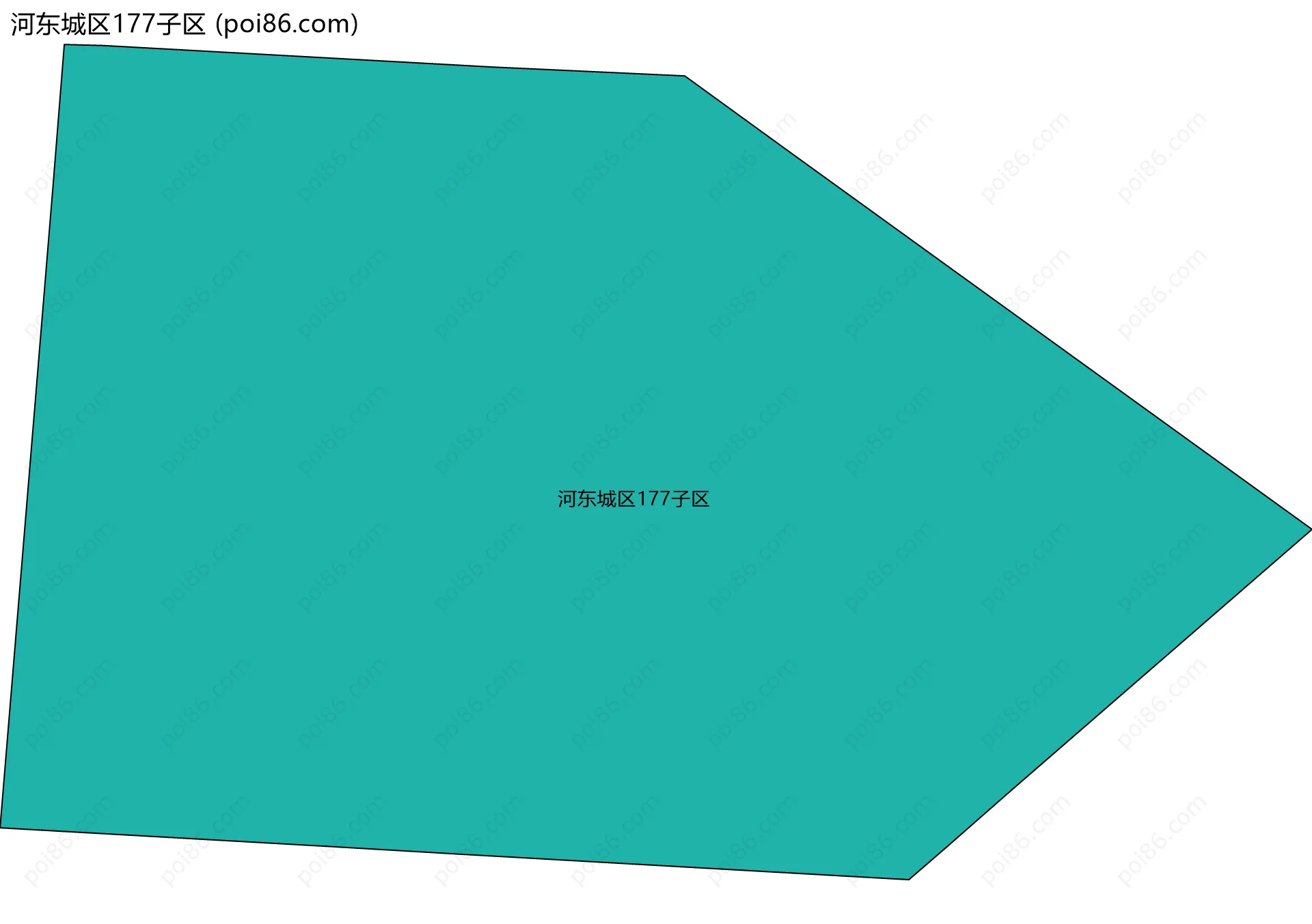 河东城区177子区边界地图