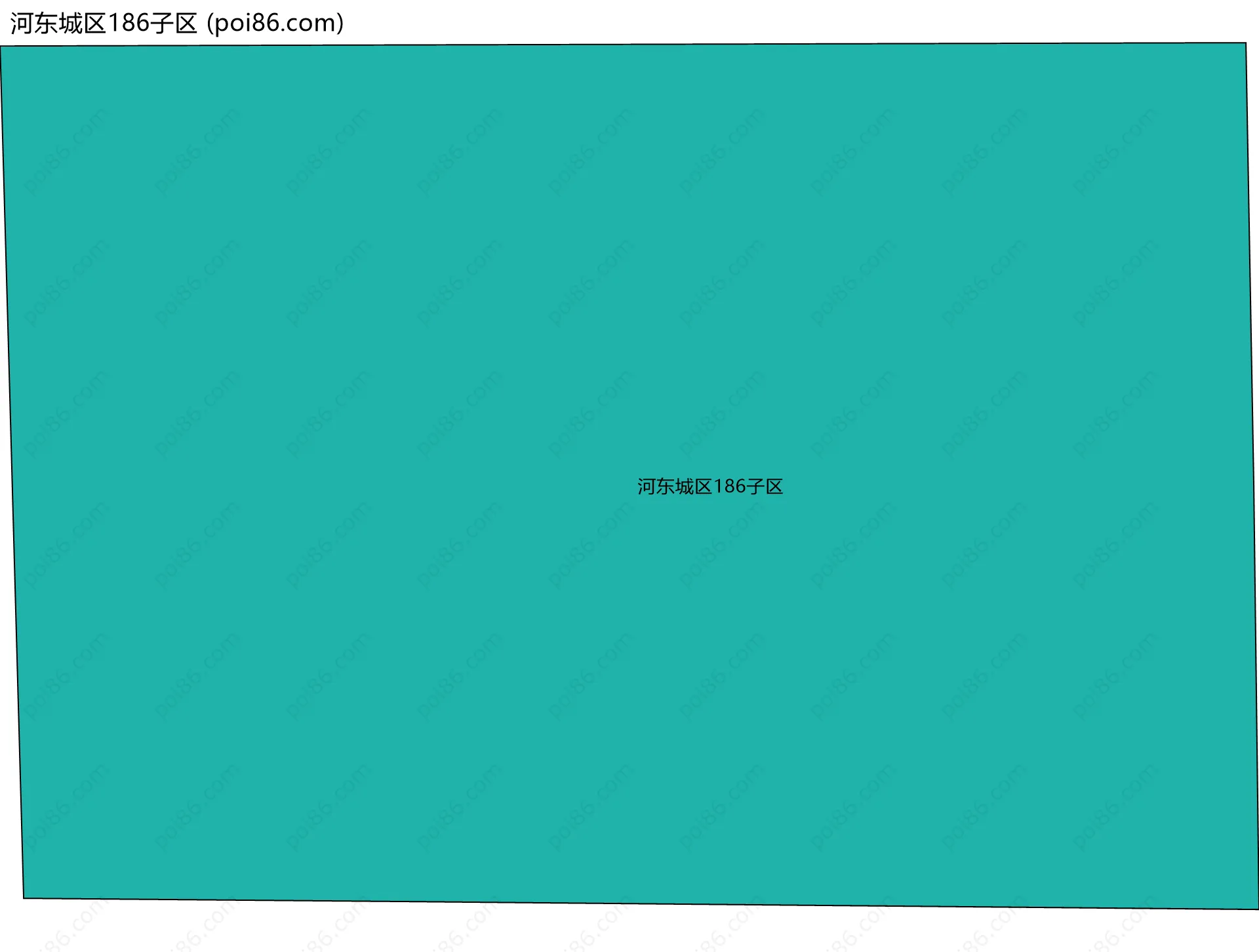 河东城区186子区边界地图
