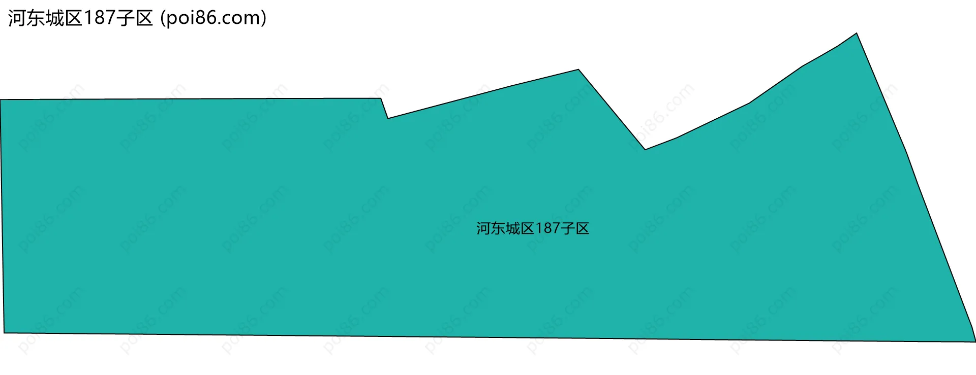 河东城区187子区边界地图
