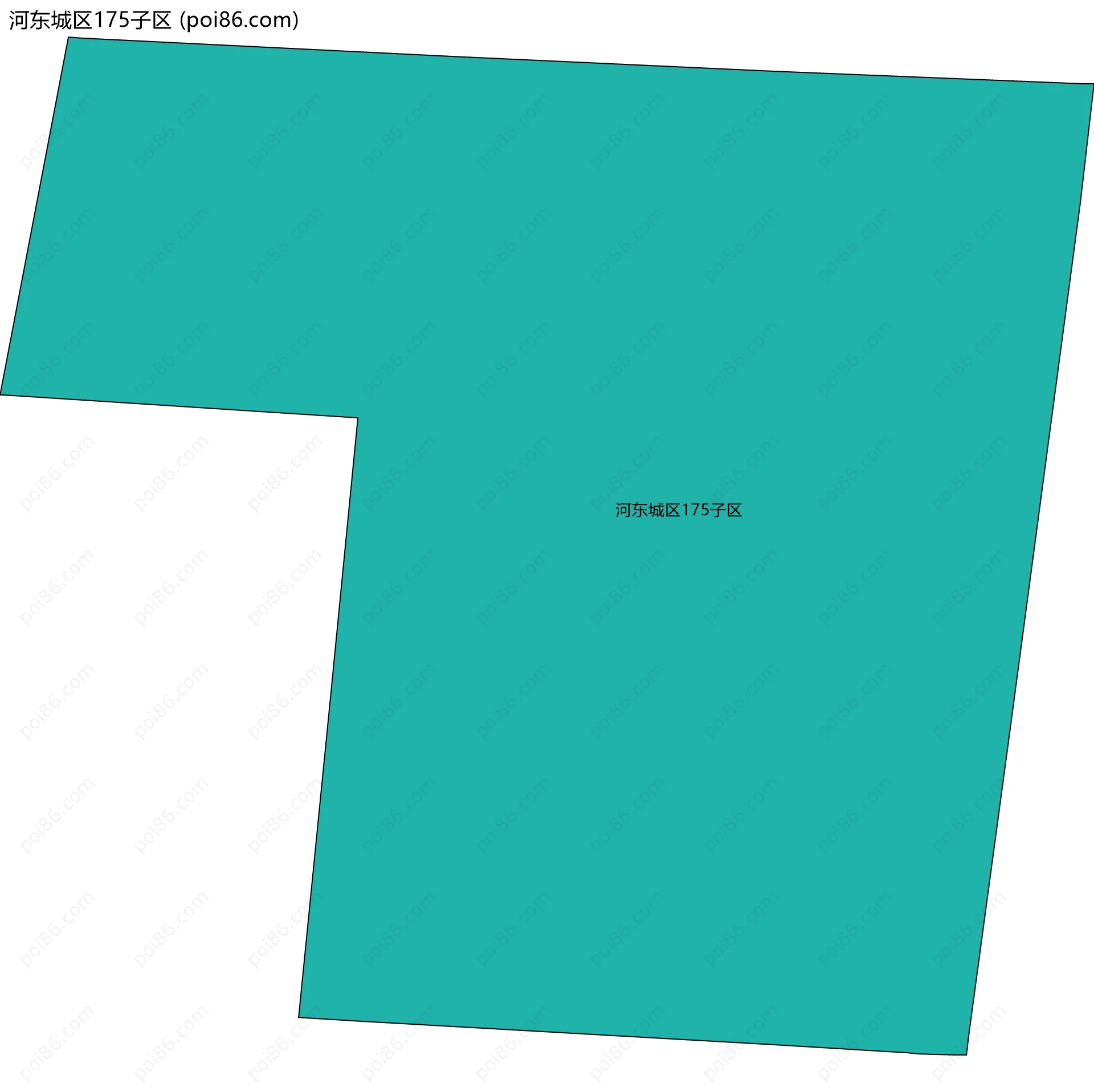 河东城区175子区边界地图