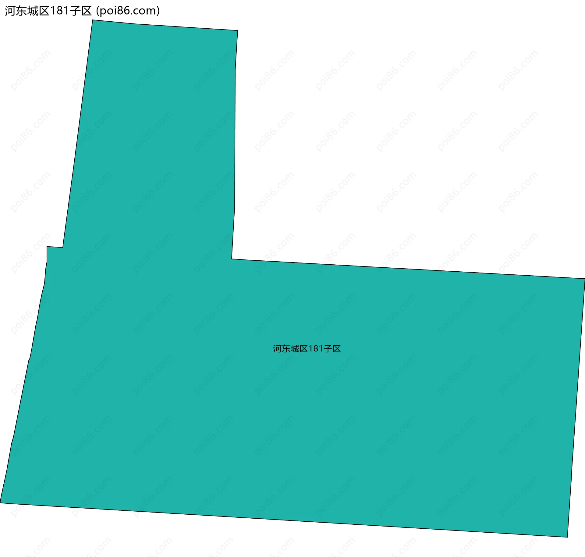河东城区181子区边界地图