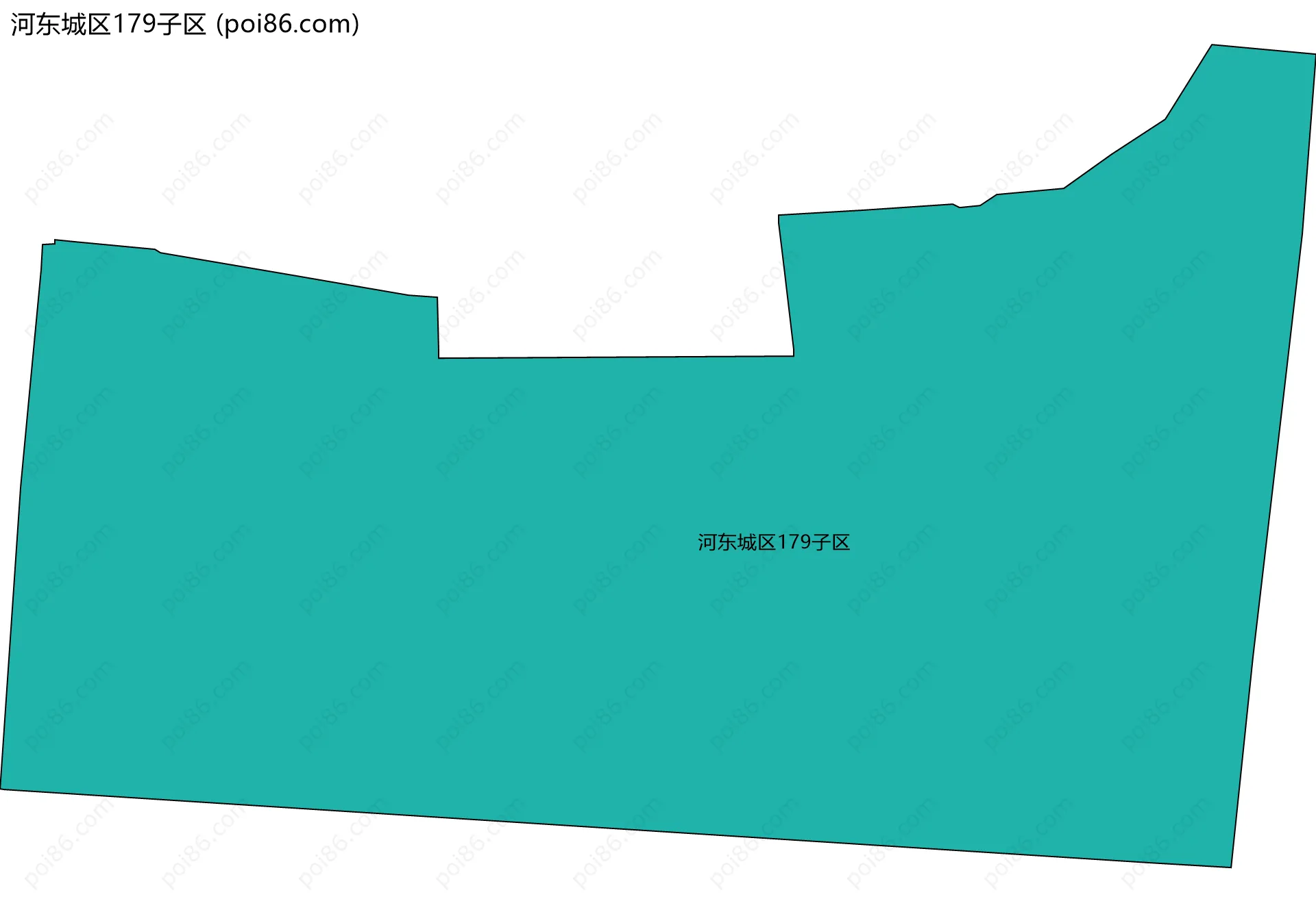 河东城区179子区边界地图