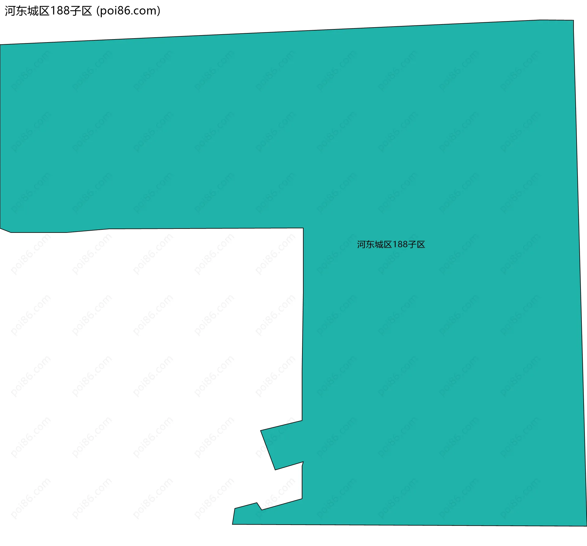 河东城区188子区边界地图