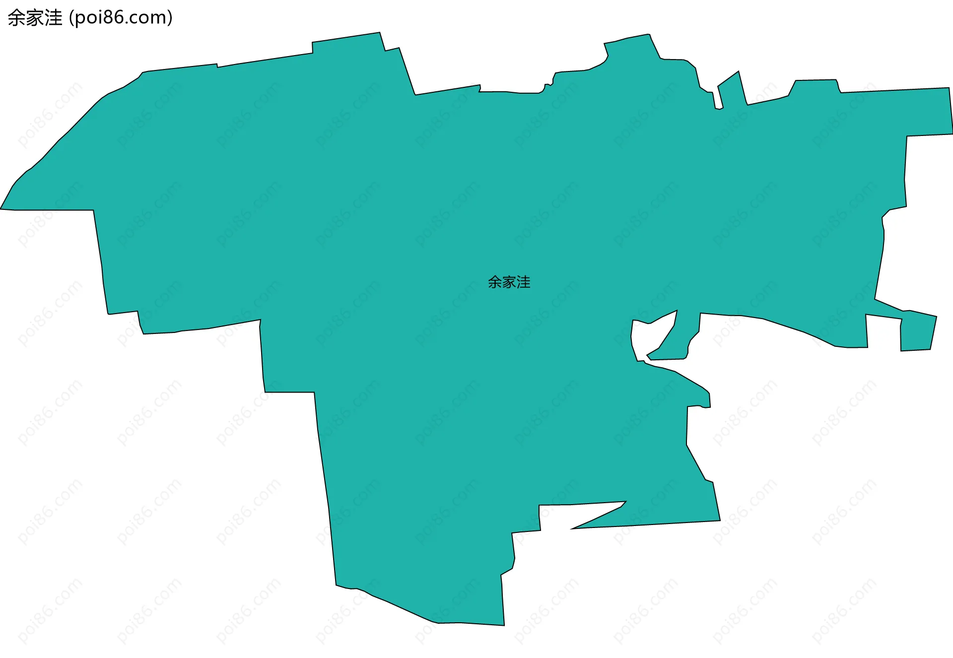 余家洼边界地图