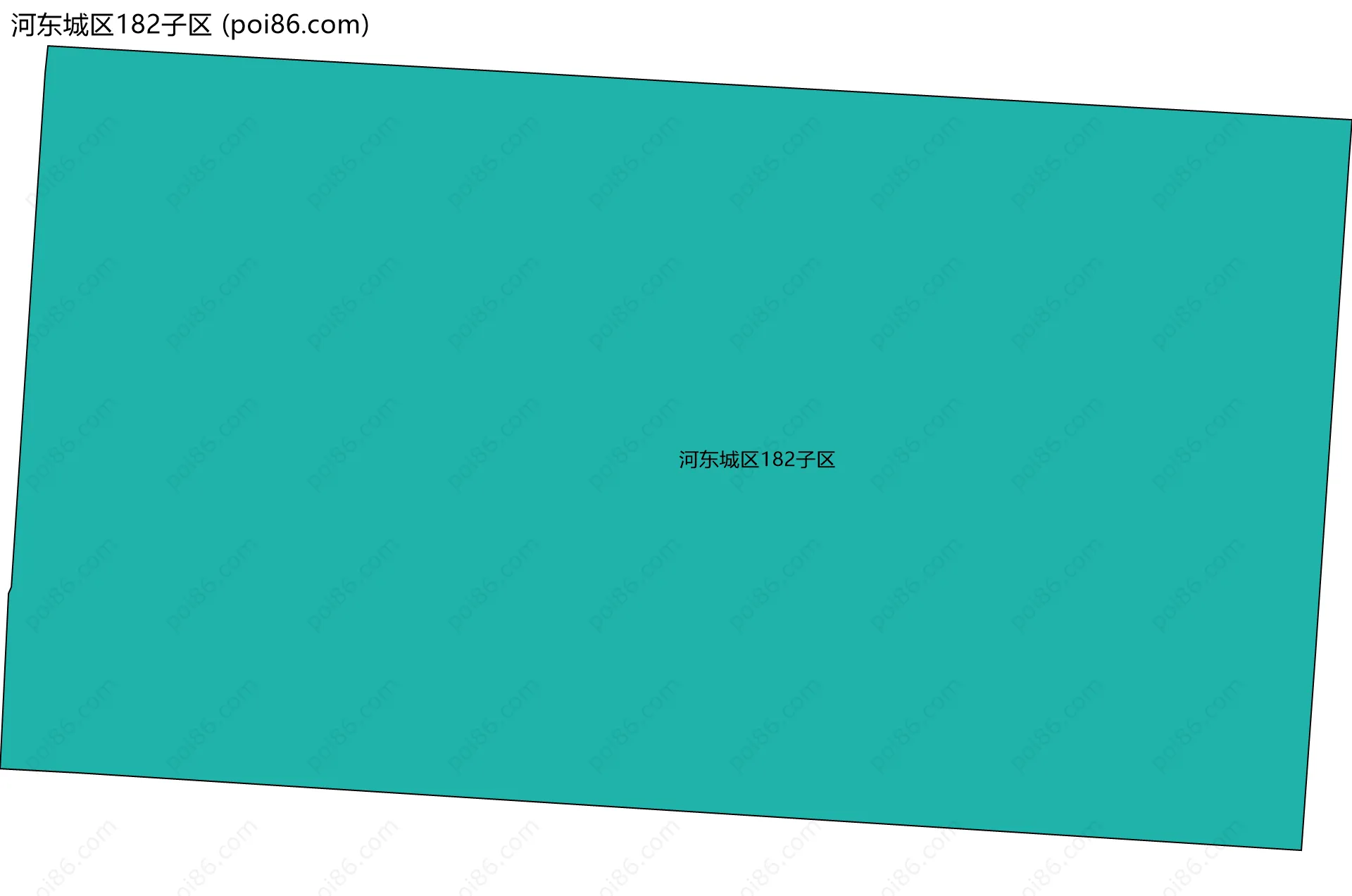 河东城区182子区边界地图