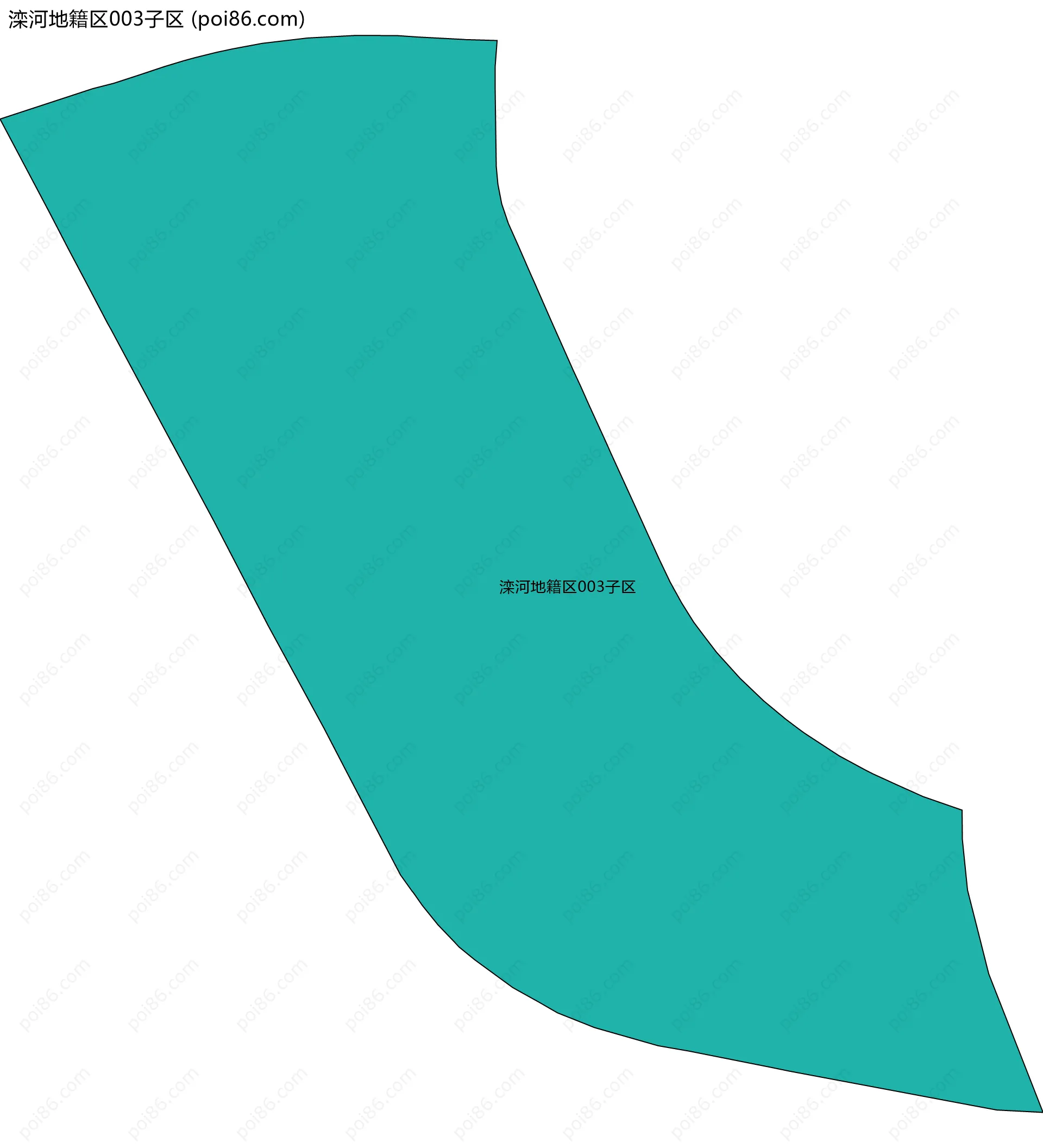 滦河地籍区003子区边界地图