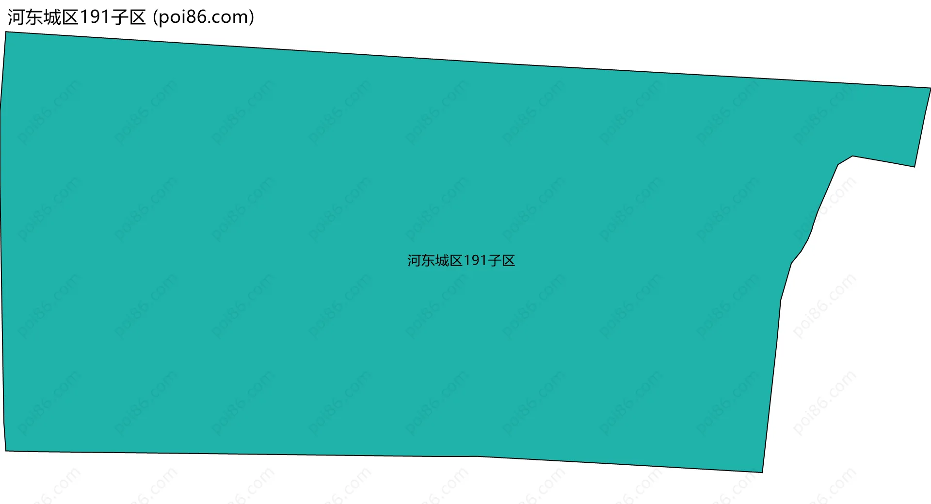 河东城区191子区边界地图