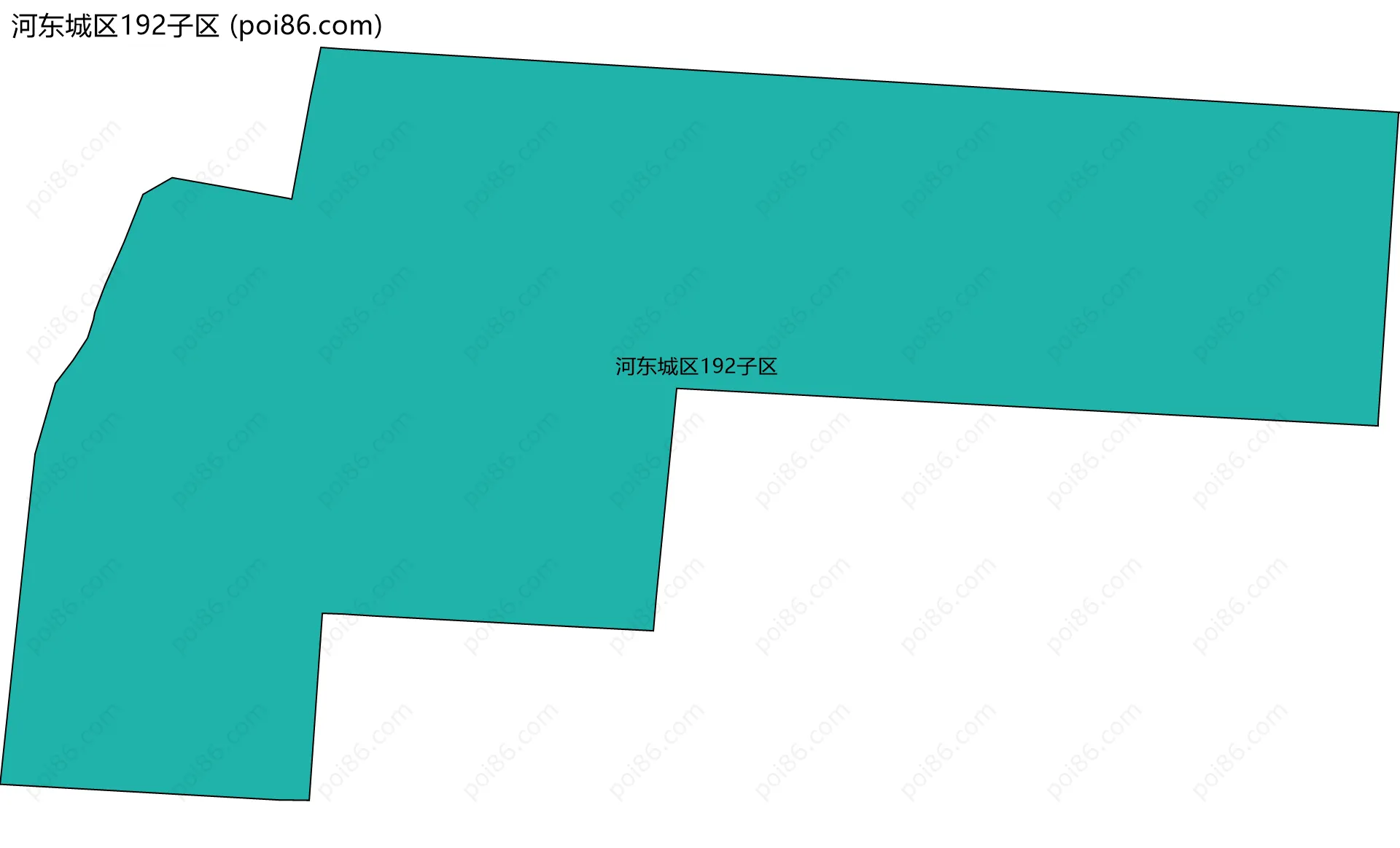 河东城区192子区边界地图