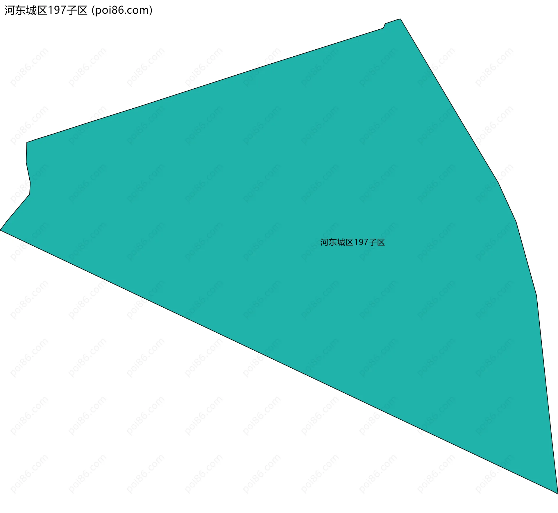 河东城区197子区边界地图