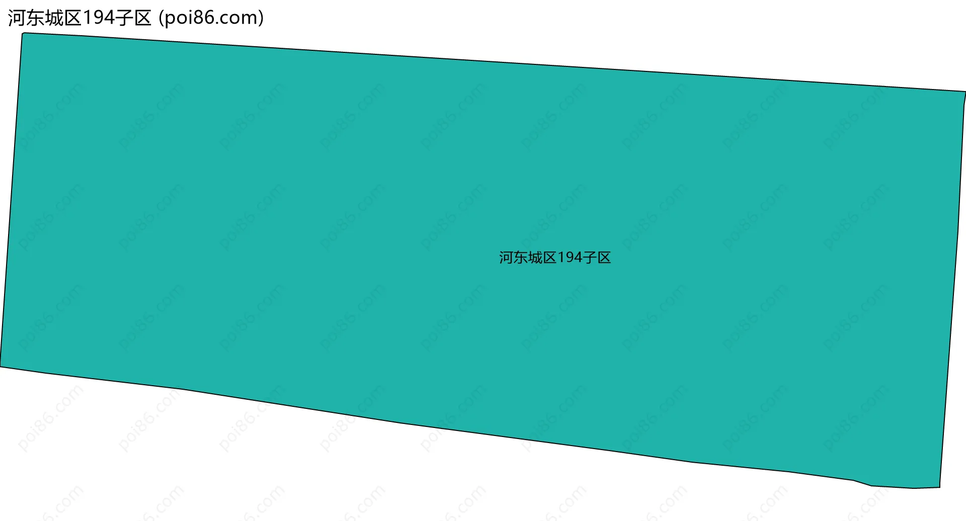 河东城区194子区边界地图