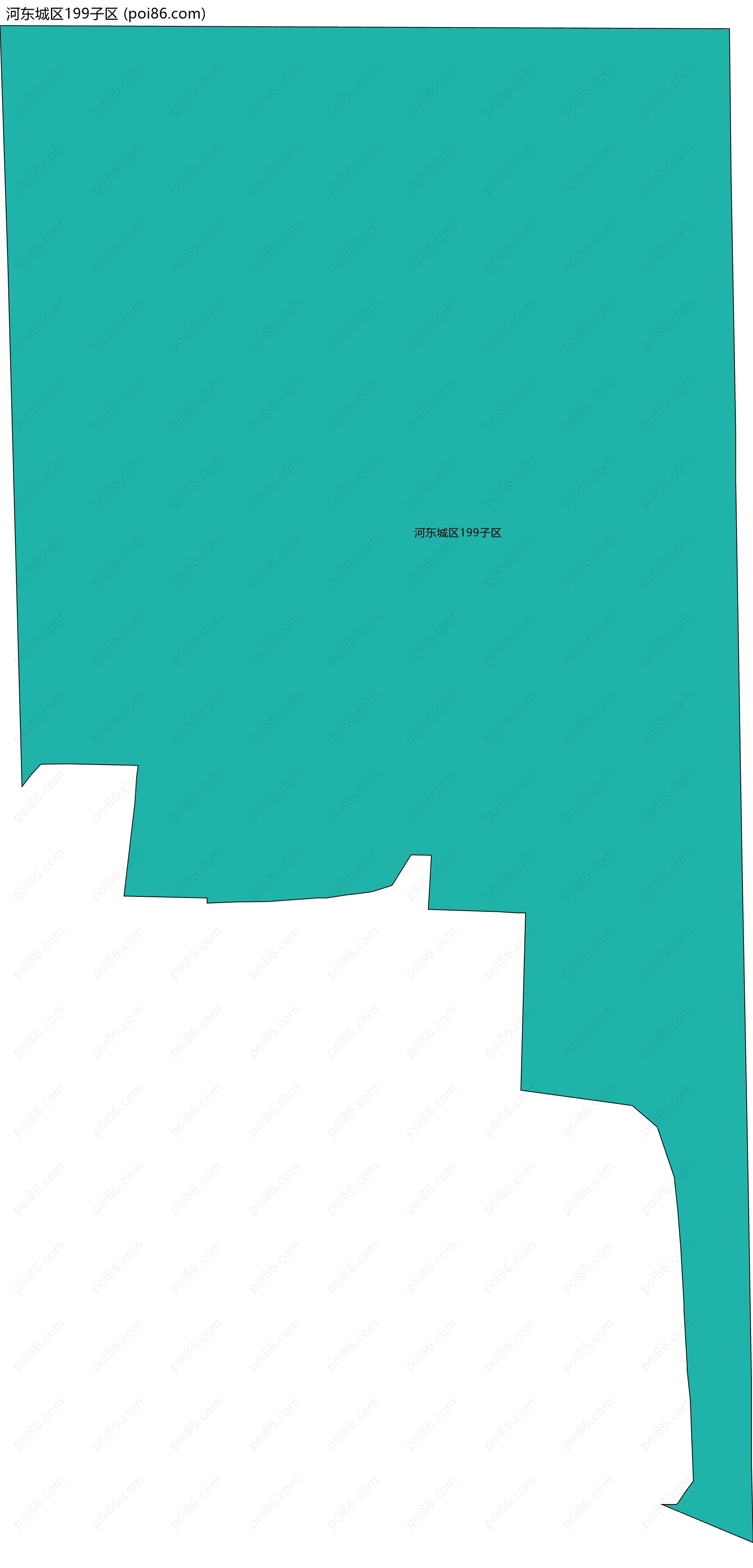 河东城区199子区边界地图