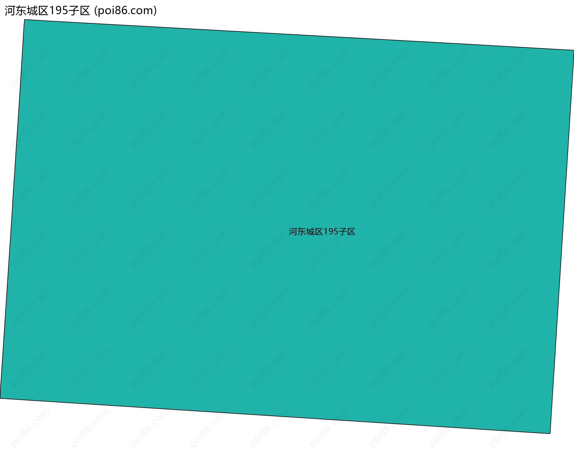 河东城区195子区边界地图