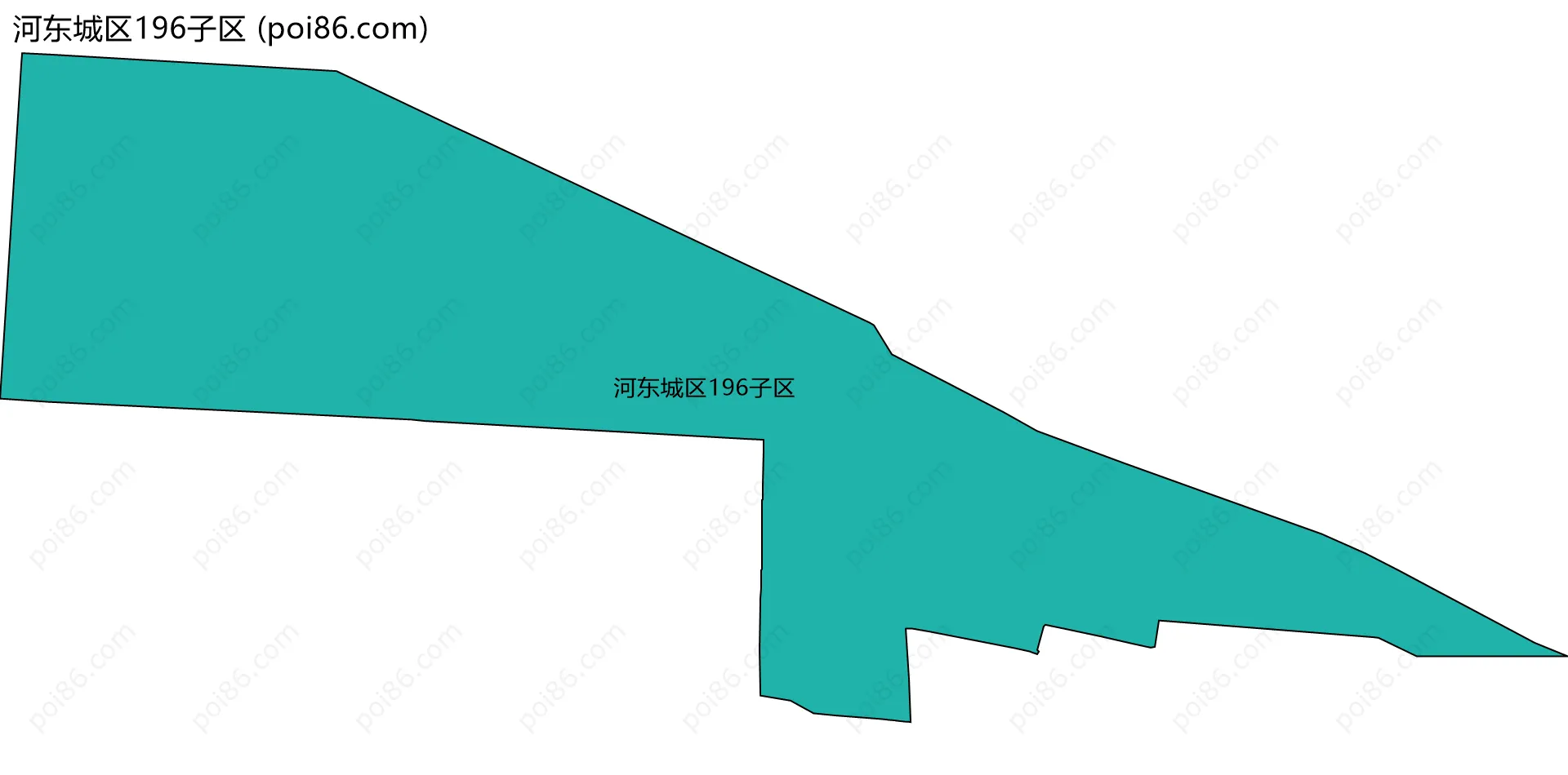 河东城区196子区边界地图