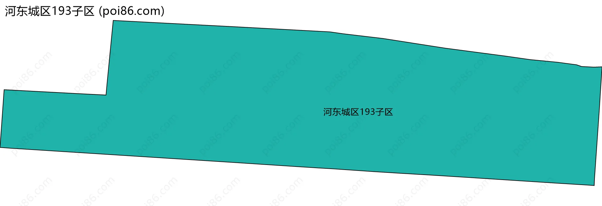 河东城区193子区边界地图
