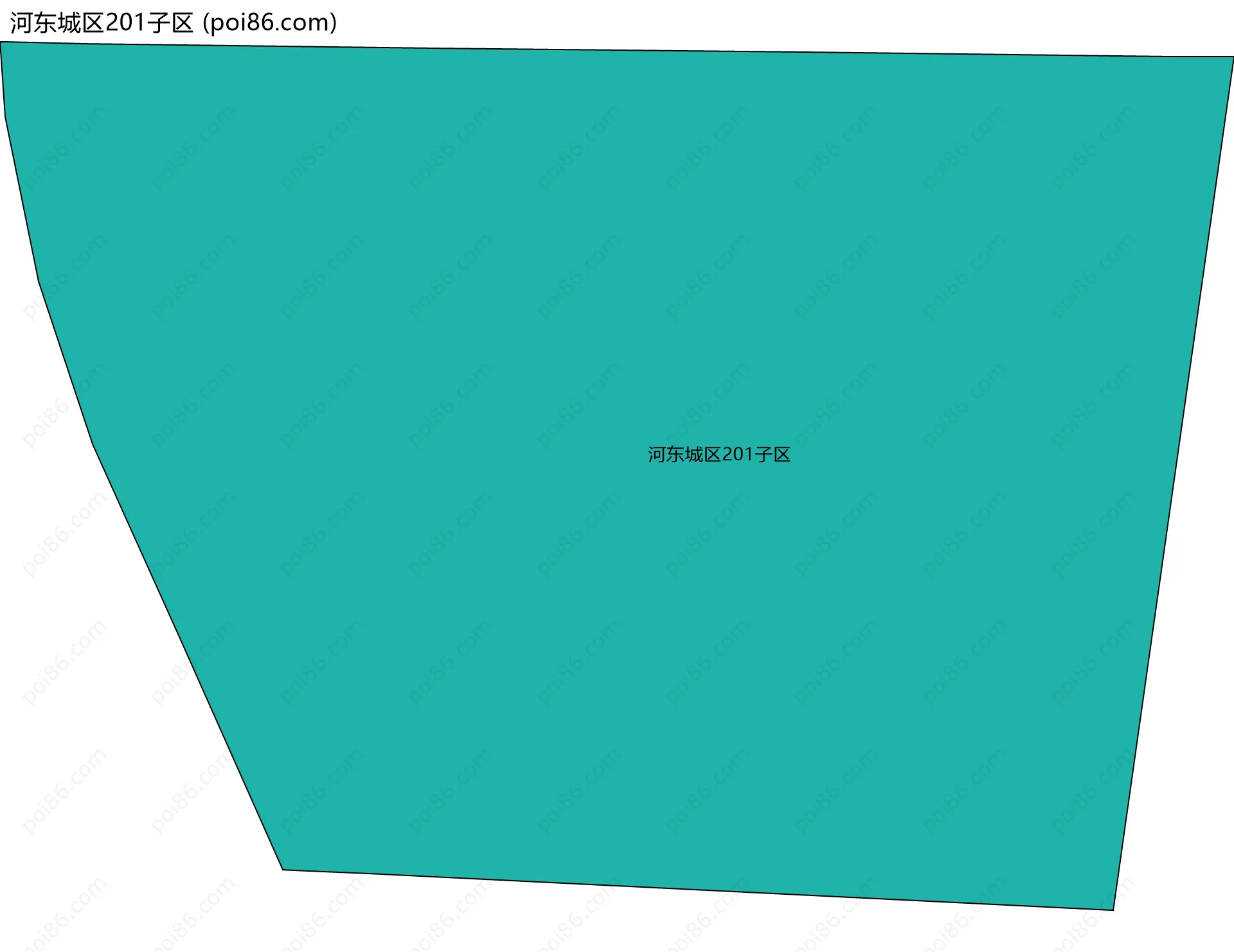 河东城区201子区边界地图